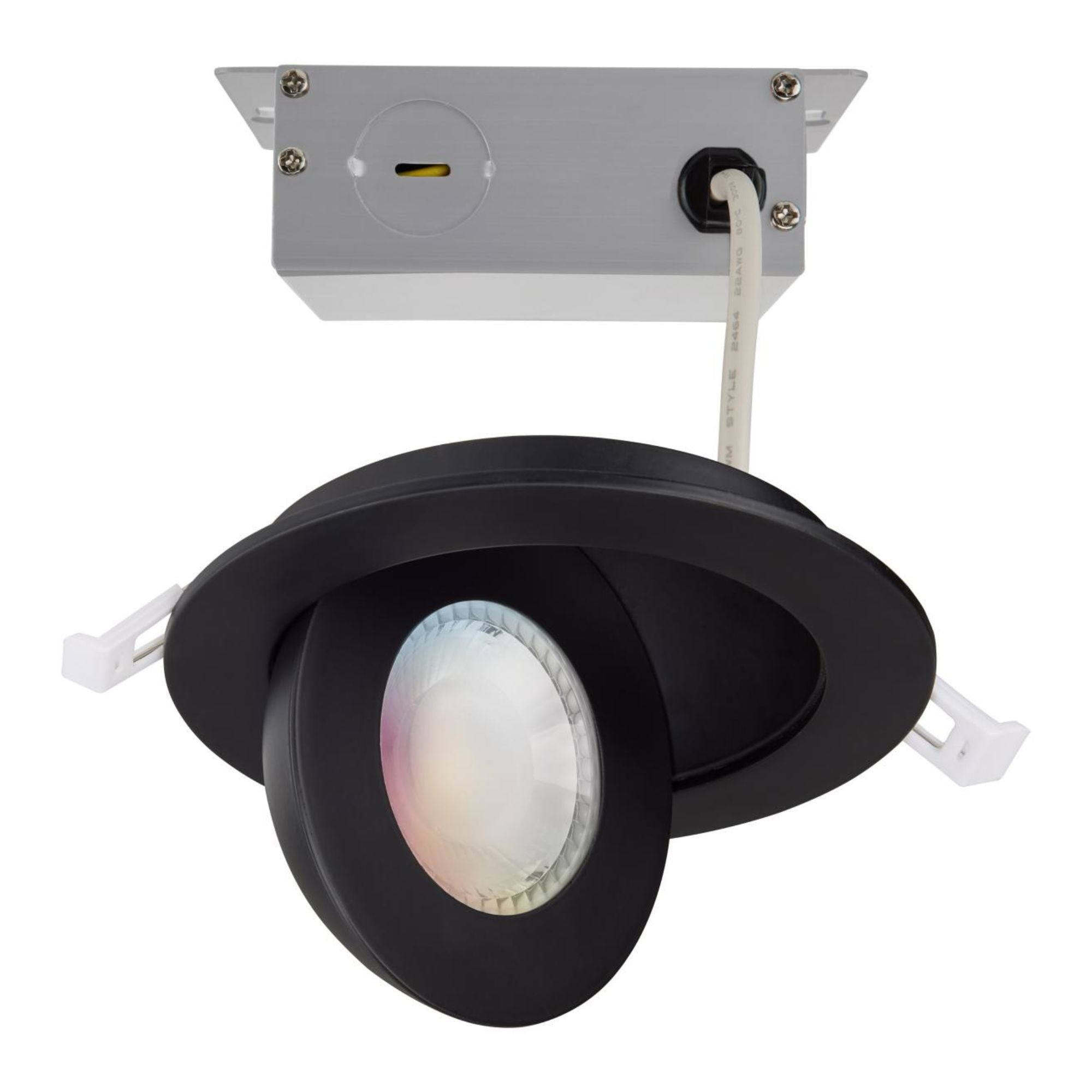 SATCO|NUVO - Starfish 4" Smart Gimbal LED Recessed Light, 750lm, RGB, 120-277V, Black | Bees Lighting