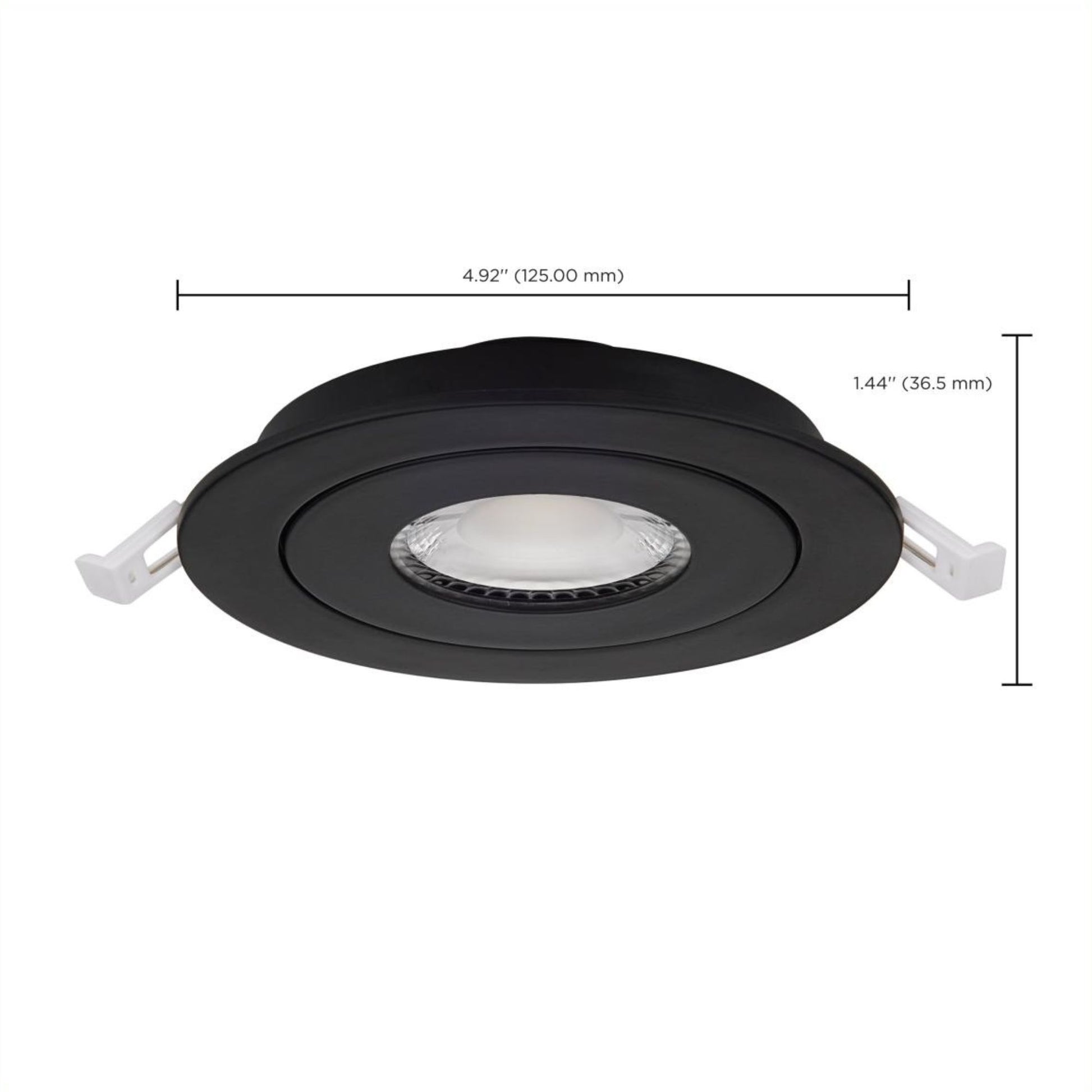 SATCO|NUVO - Starfish 4" Smart Gimbal LED Recessed Light, 750lm, RGB, 120-277V, Black | Bees Lighting