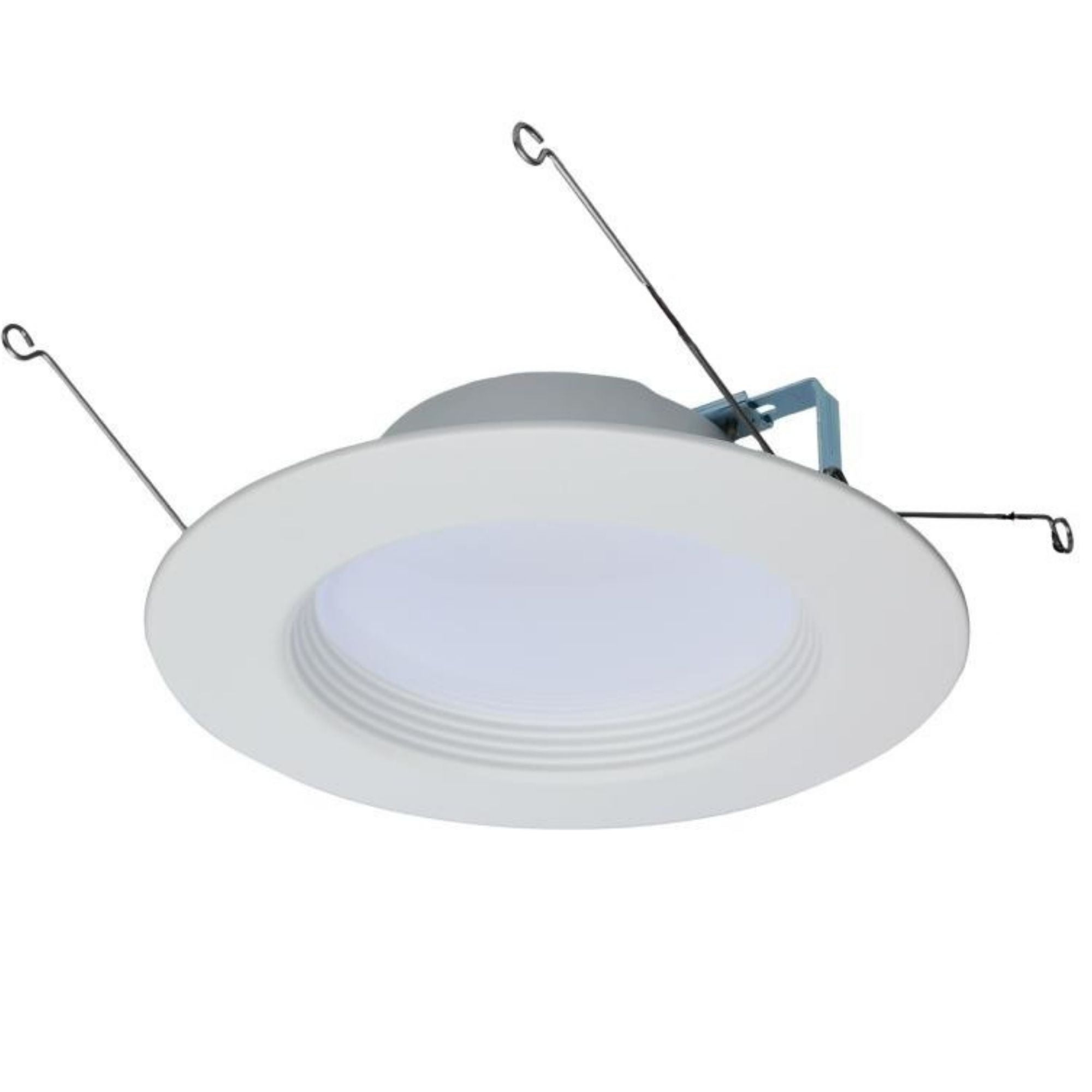 5/6" Retrofit LED Can Light, 9W, 800 Lm, 5-CCT, White Baffle Trim
