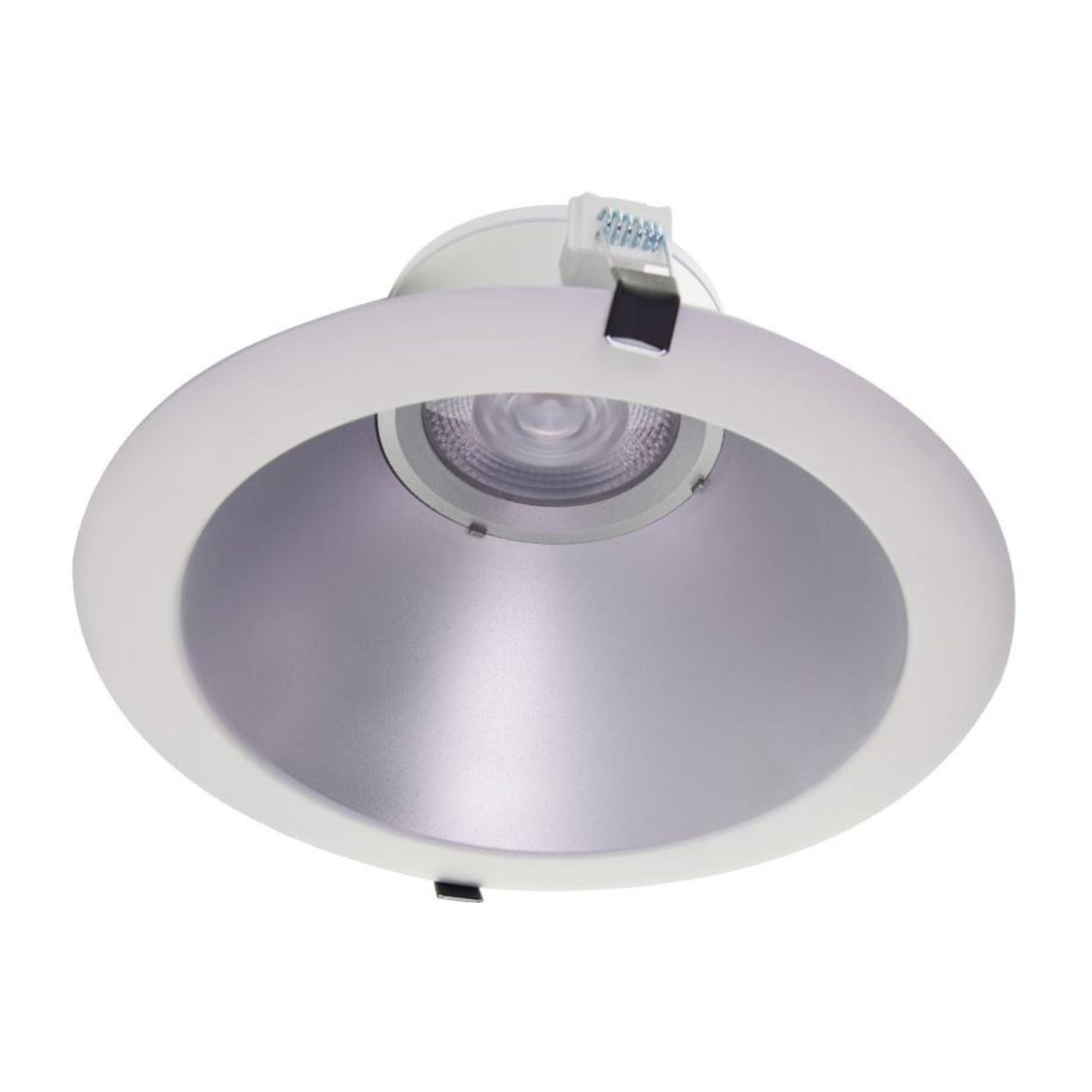 8" Commercial LED Downlight, 2450 Lm Adjustable, 5-CCT, Silver, 120-277V