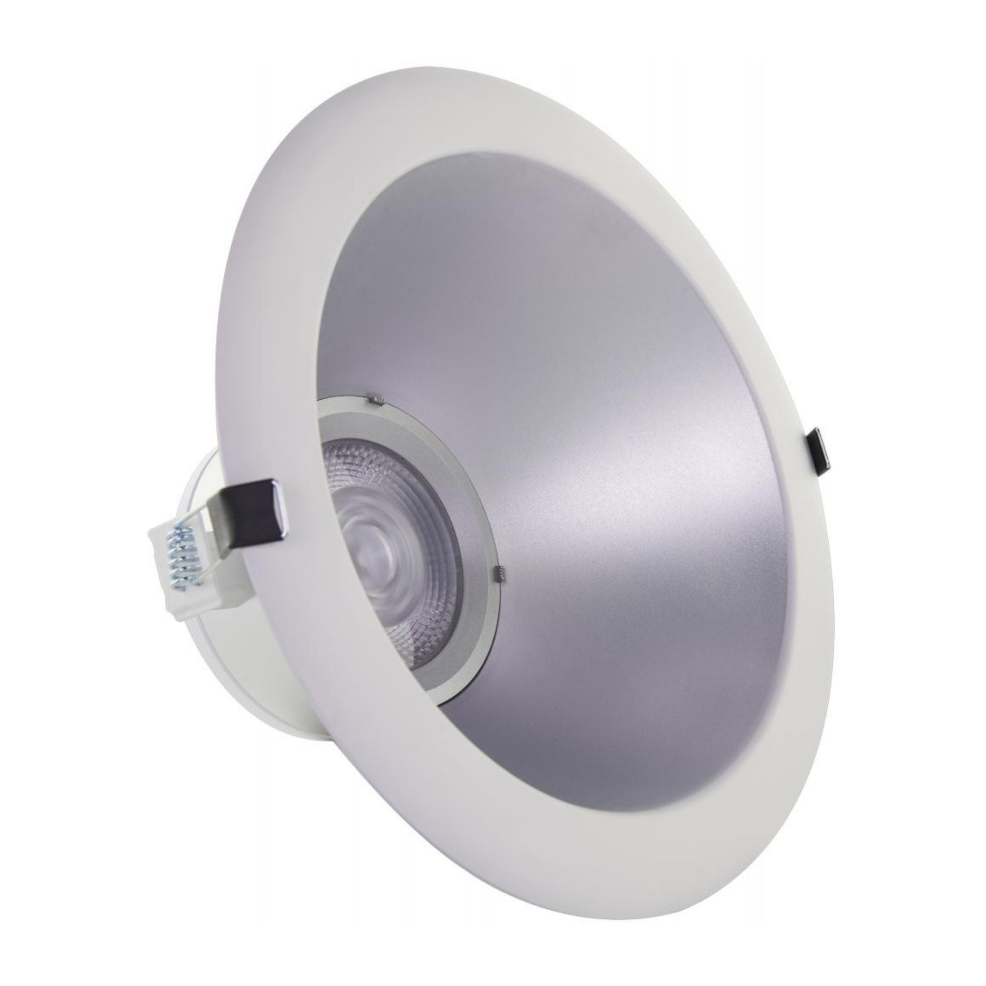 8" Commercial LED Downlight, 2450 Lm Adjustable, 5-CCT, Silver, 120-277V