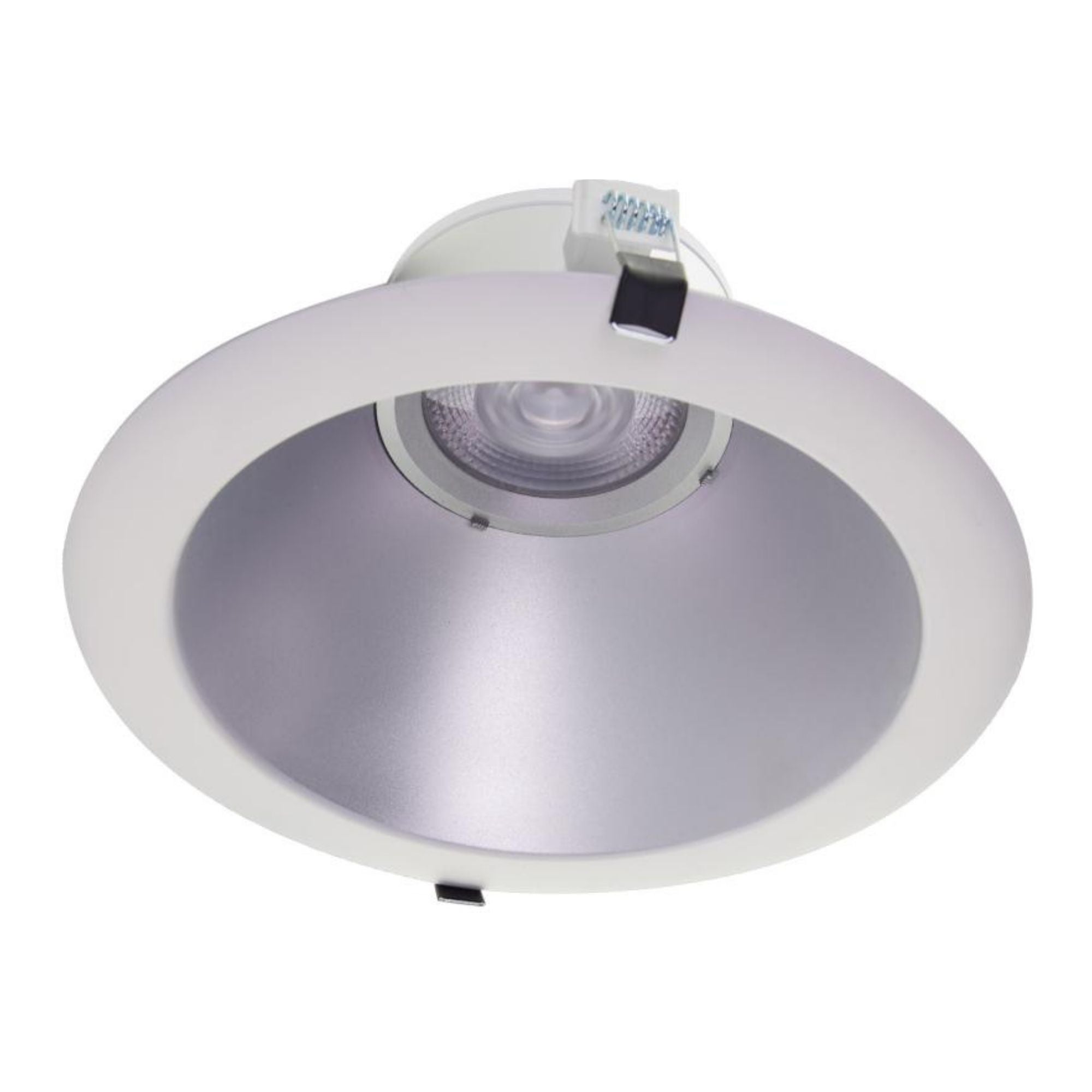 10" Commercial LED Downlight, 3500 Lm Adjustable, 5-CCT, Silver, 120-277V