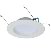 5/6" Retrofit LED Can Light, 14W, 1200 Lm, 5-CCT, White Baffle Trim - Bees Lighting