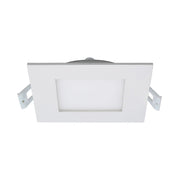 Slim Fit 4" Square Canless LED Recessed Light, 850lm, 5CCT, White