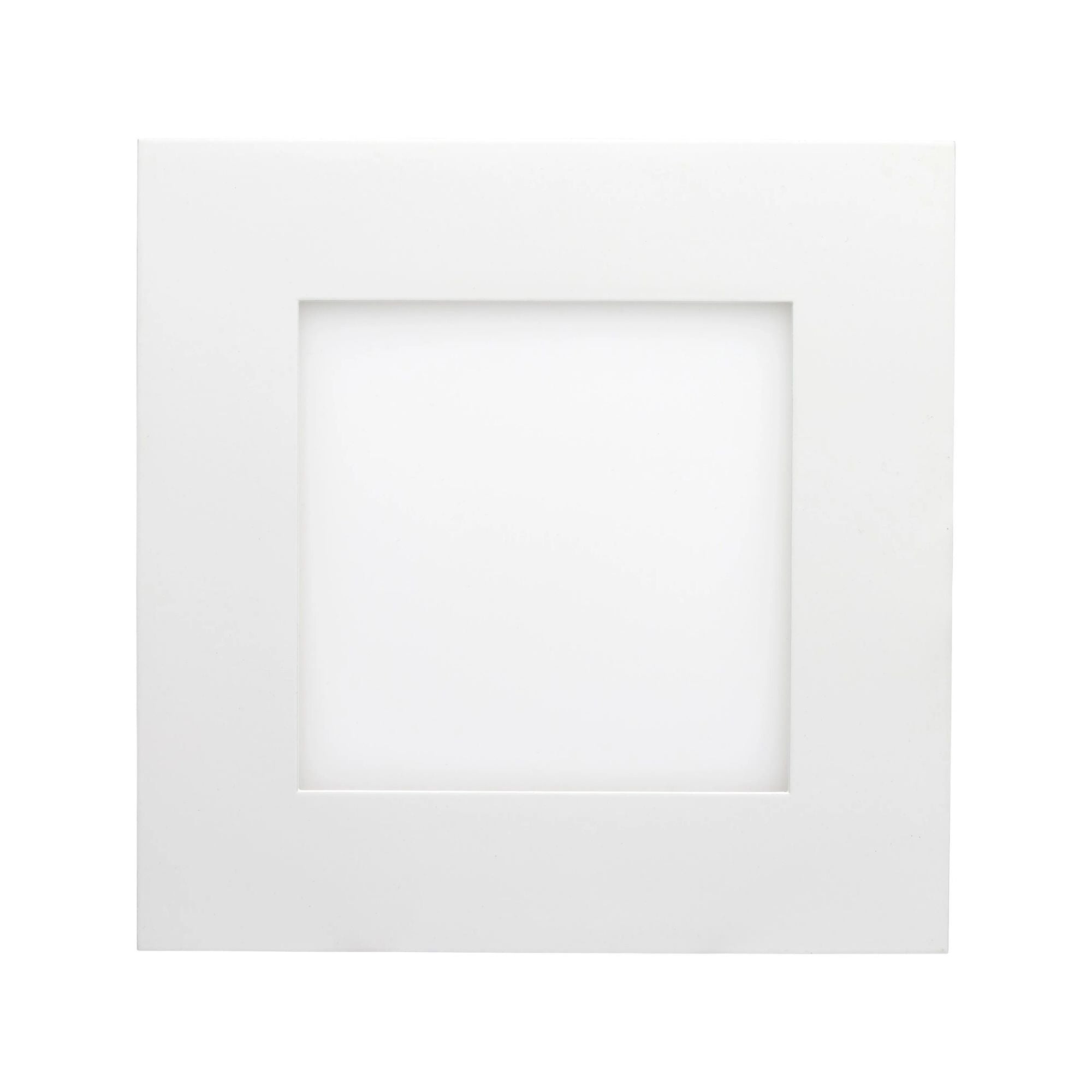 Slim Fit 6" Square Canless LED Recessed Light, 1050lm, 5CCT, White