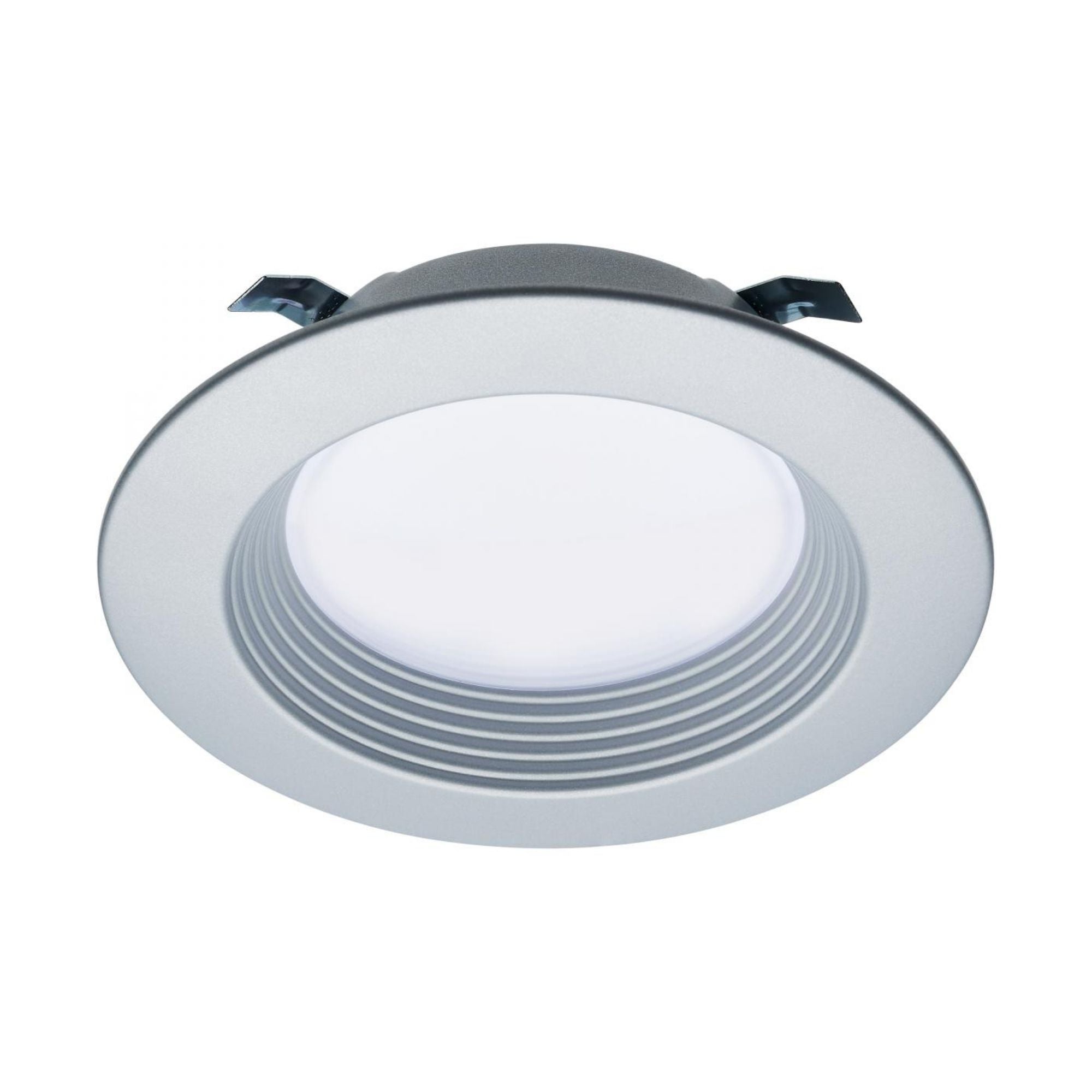 4" Retrofit LED Can Light, 7W, 600 Lm, 5-CCT, Nickel Baffle Trim