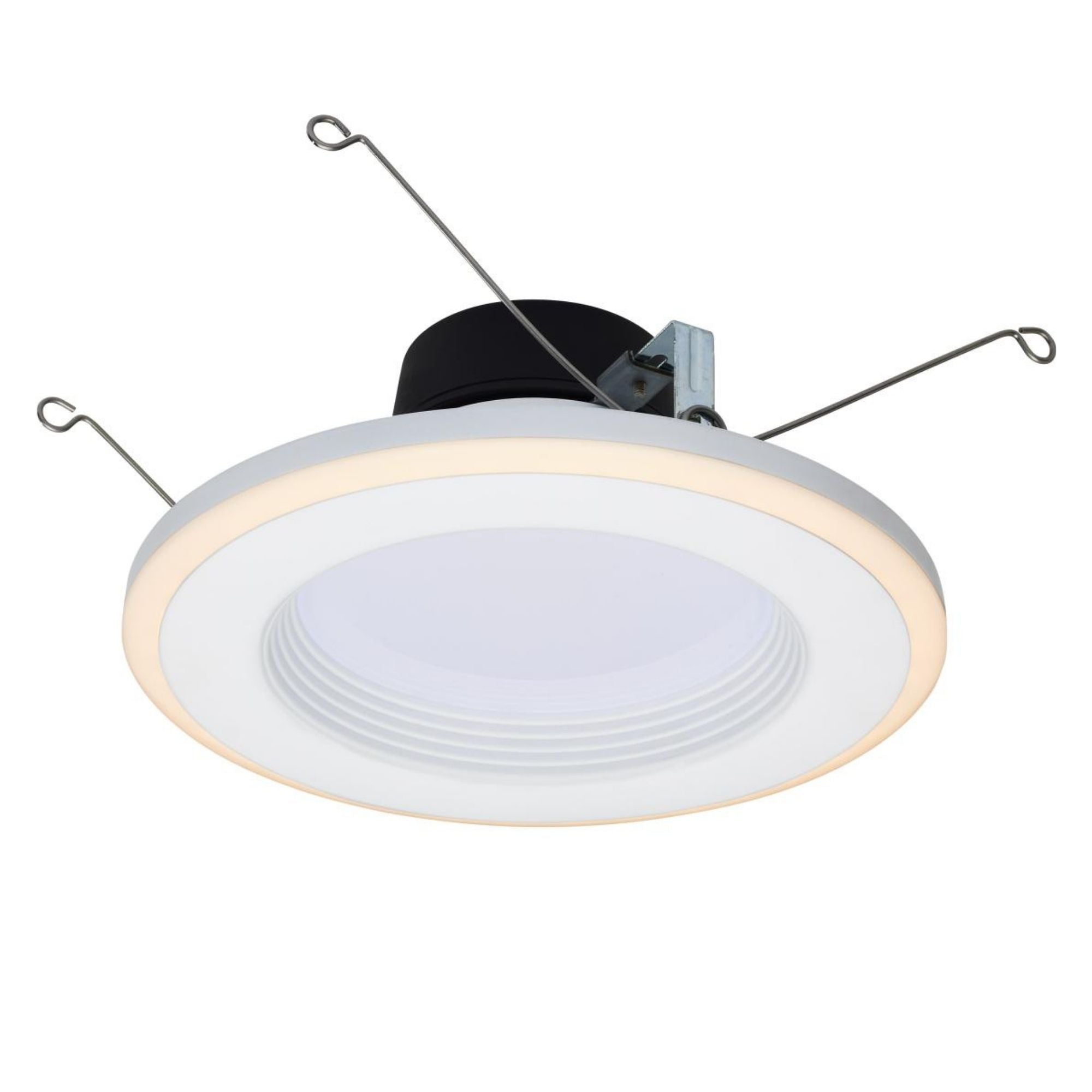 5/6" LED Recessed Can Light with Night Light, 800 Lm, 5-CCT, Deep Baffle Trim