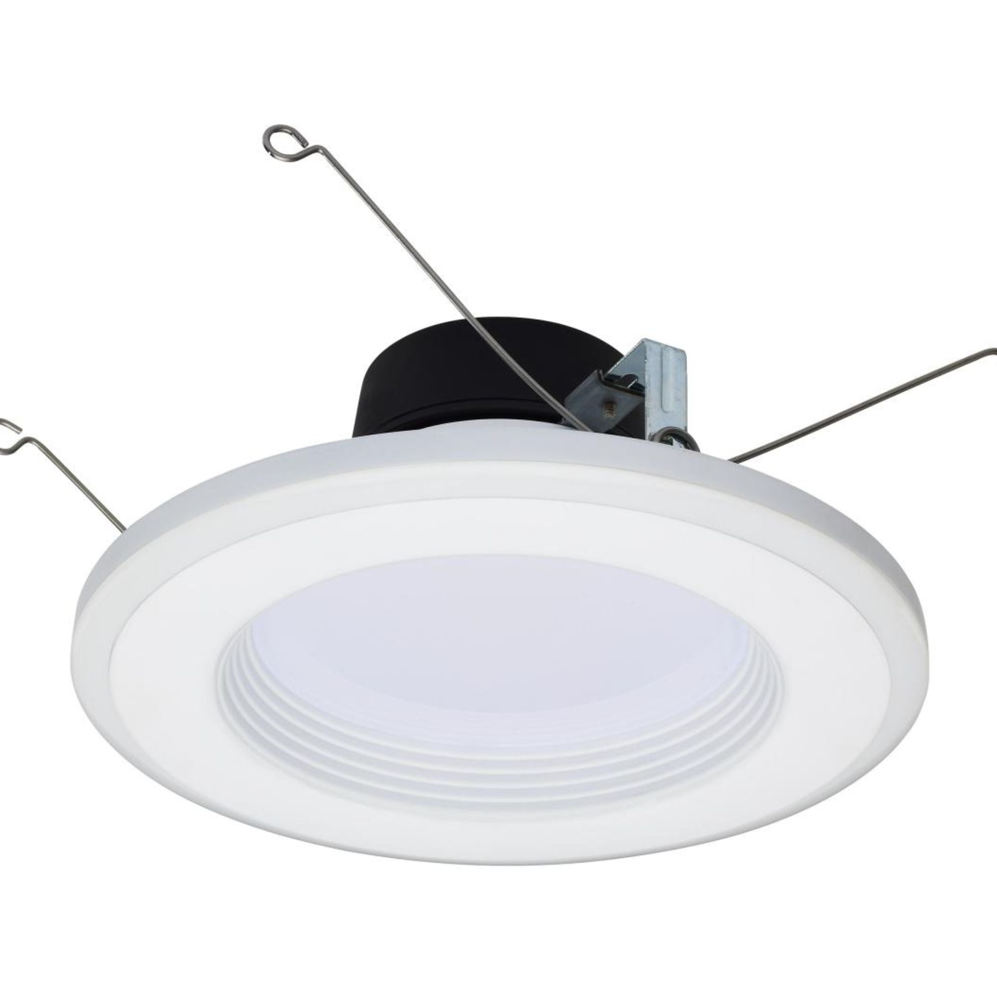 5/6" LED Recessed Can Light with Night Light, 800 Lm, 5-CCT, Deep Baffle Trim