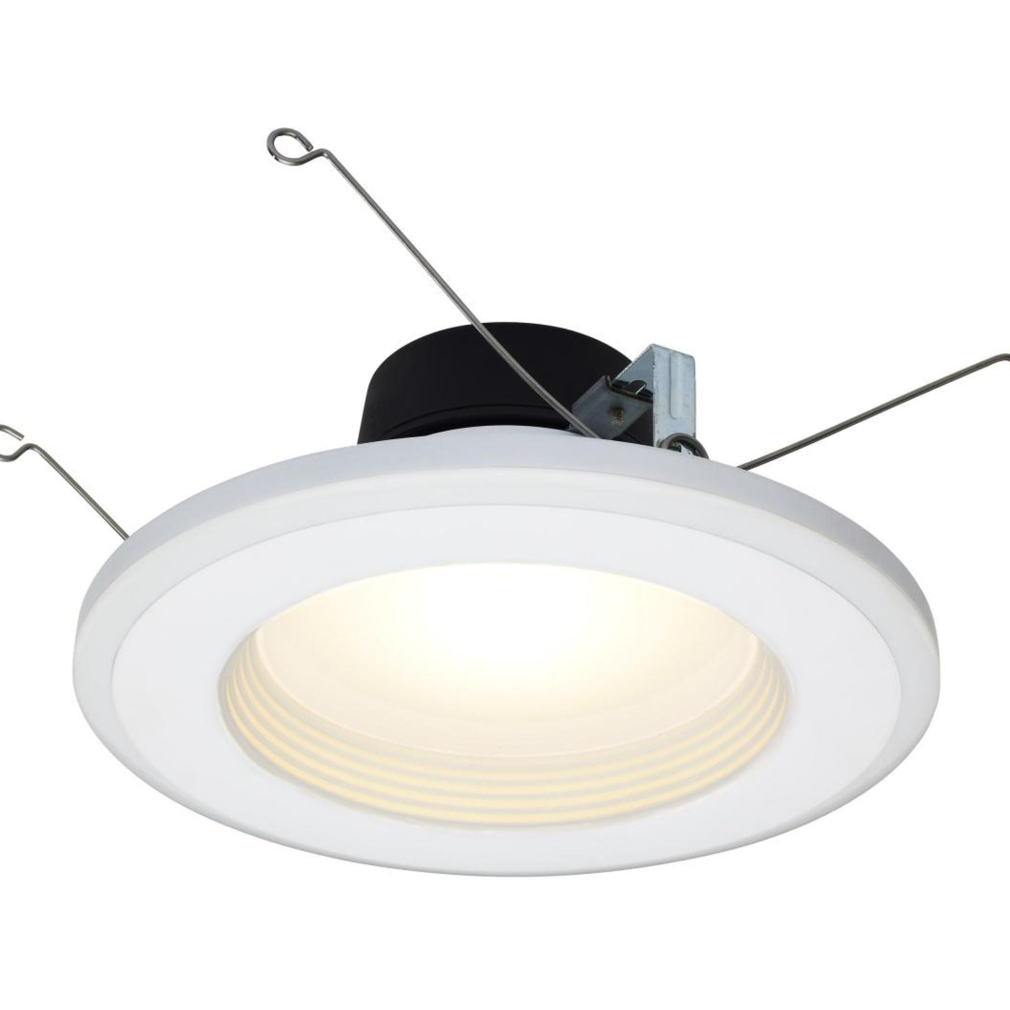 5/6" LED Recessed Can Light with Night Light, 800 Lm, 5-CCT, Deep Baffle Trim