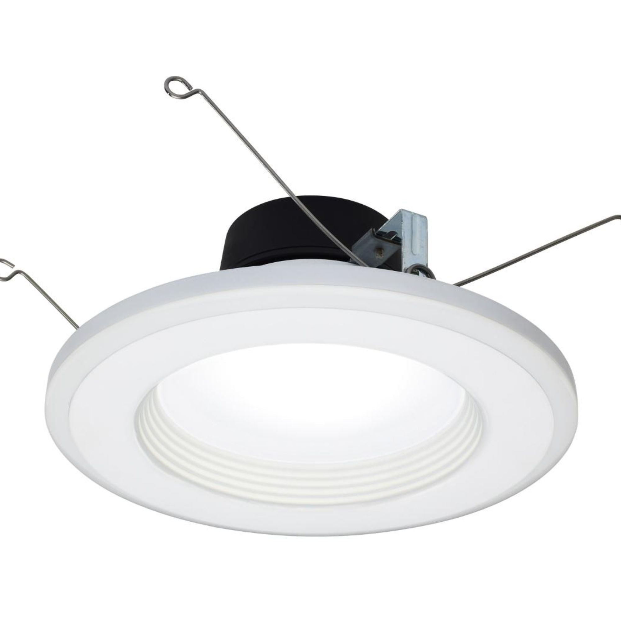 5/6" LED Recessed Can Light with Night Light, 800 Lm, 5-CCT, Deep Baffle Trim