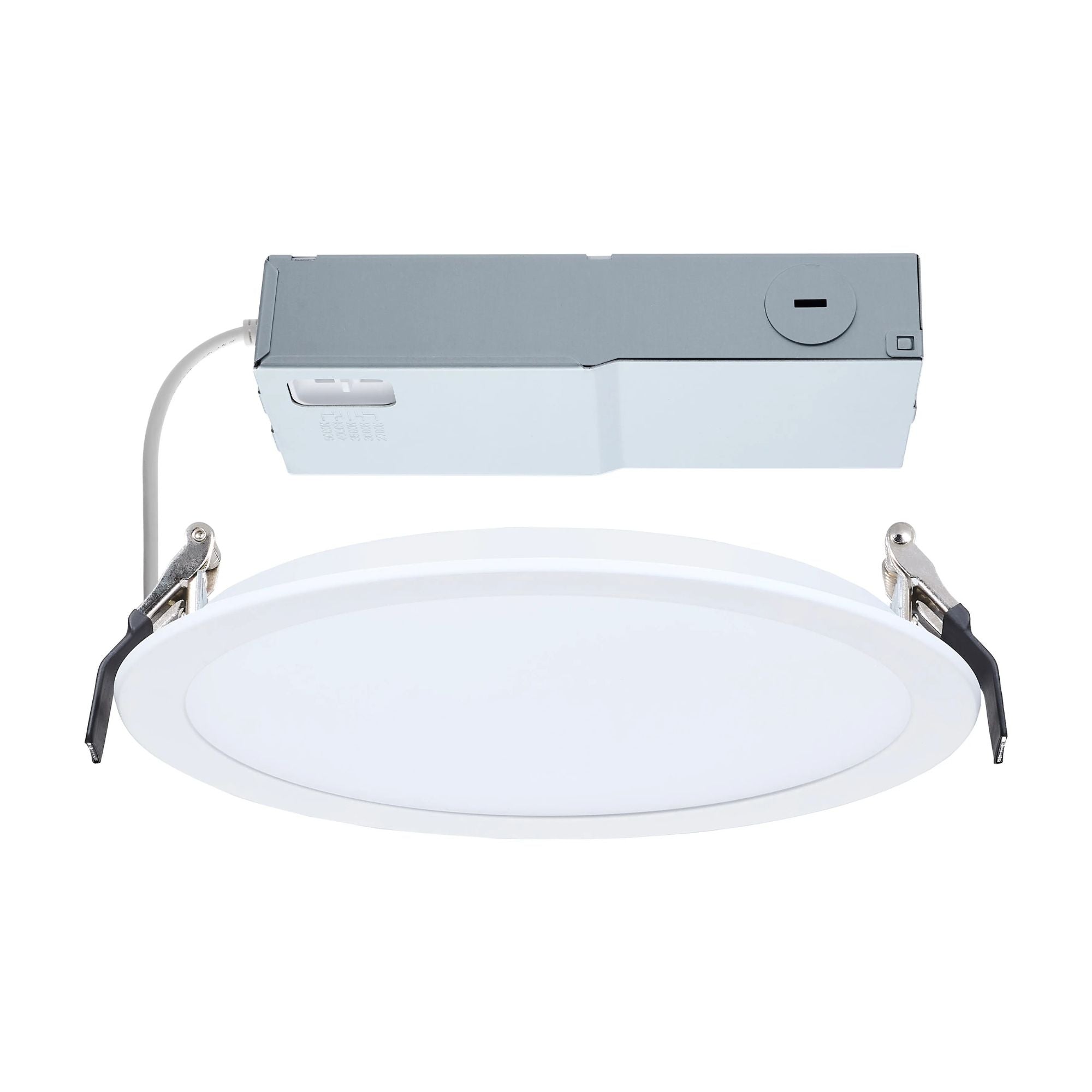 Slim Fit 8" Round Canless LED Recessed Light, 2000lm, 5CCT, 120-277V, White