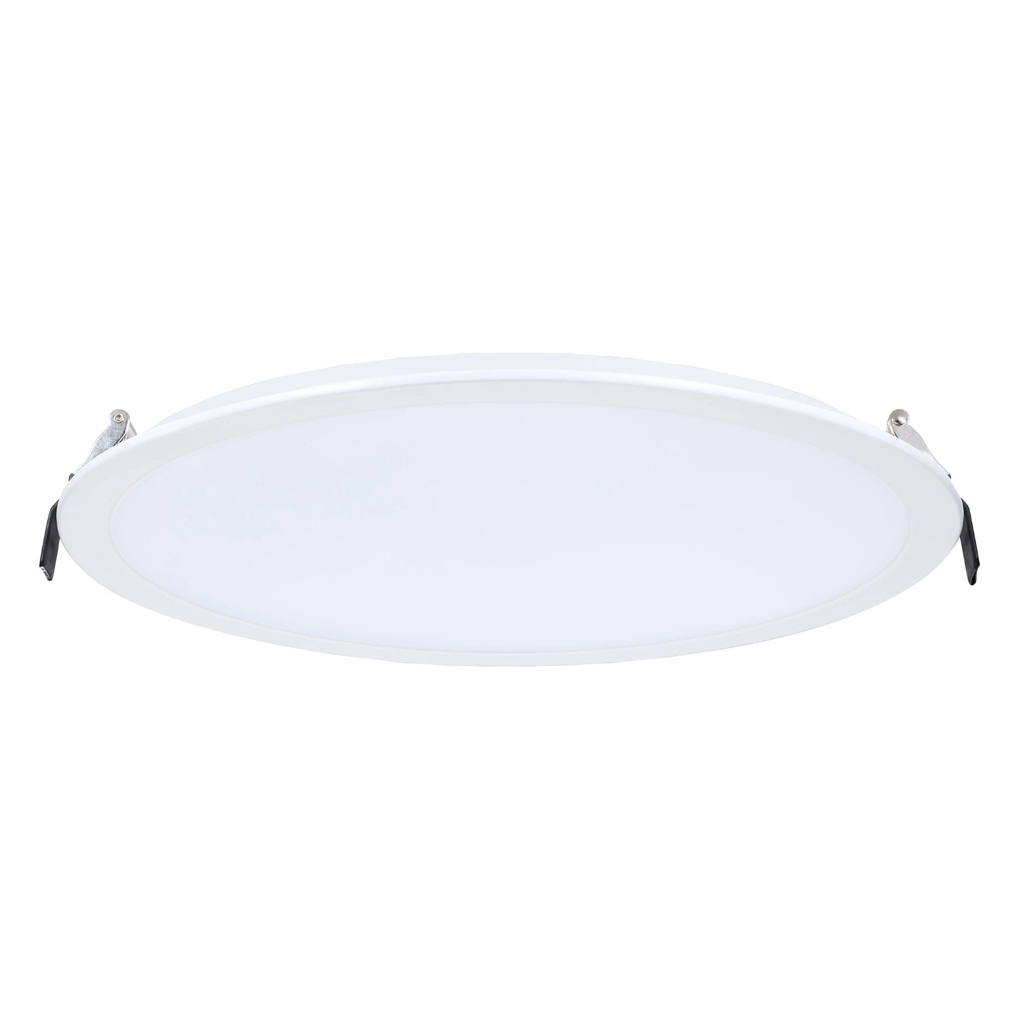 Slim Fit 12" Round Canless LED Recessed Light, 4000lm, 5CCT, 120-277V, White