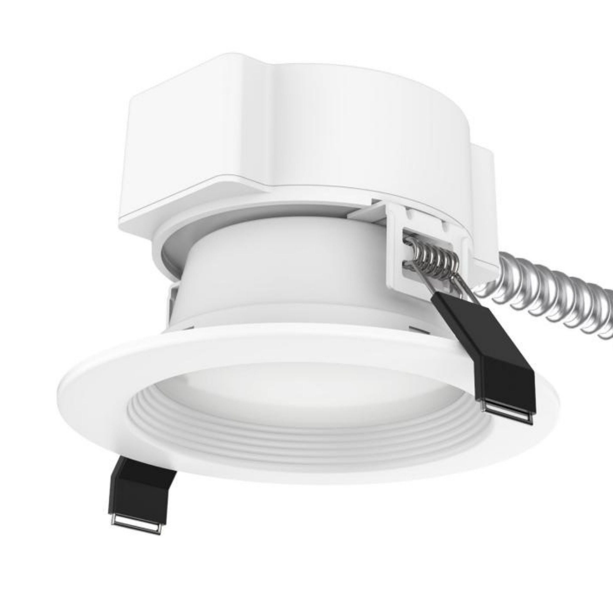 4" Commercial LED Downlight, 12W, 1200 Lm, 5-CCT, Baffle Trim, 120-277V