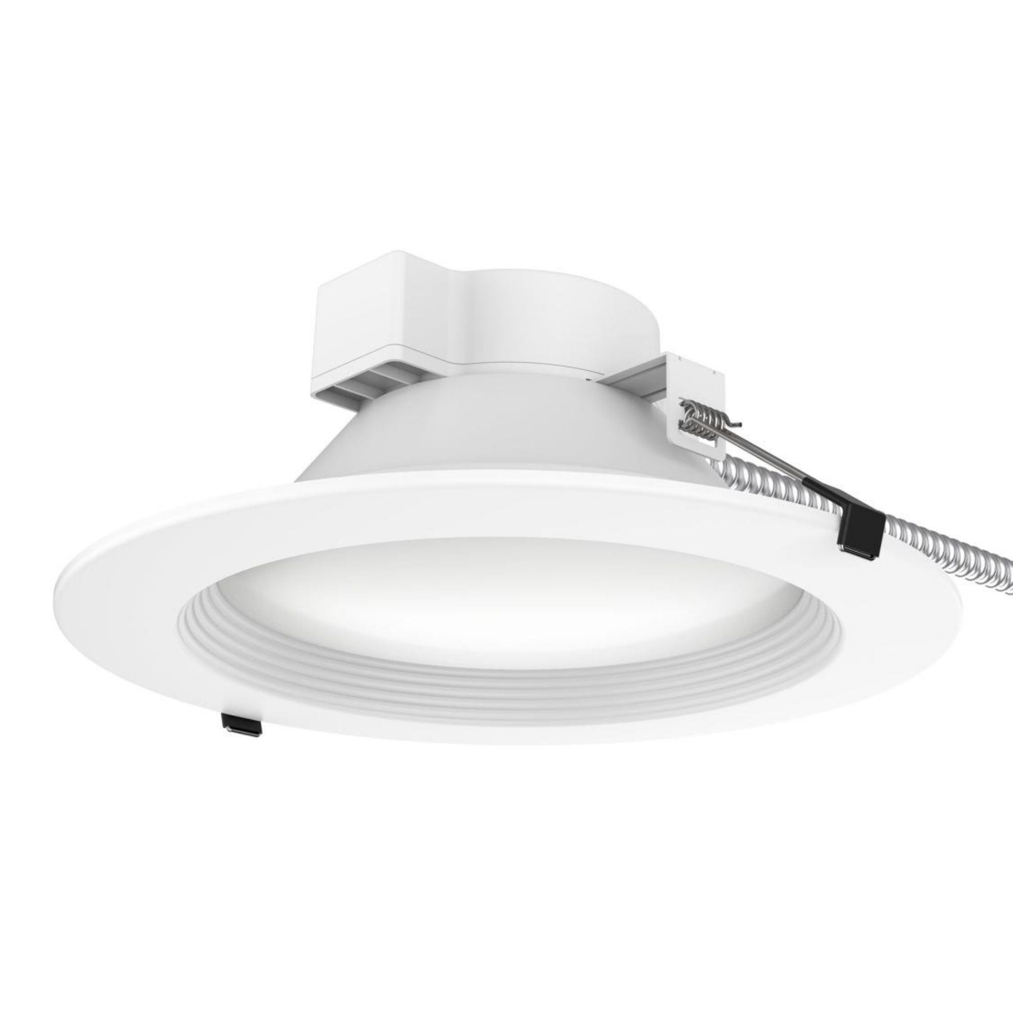 10" Commercial LED Downlight, 30W, 3500 Lm, 5-CCT, Baffle Trim, 120-277V