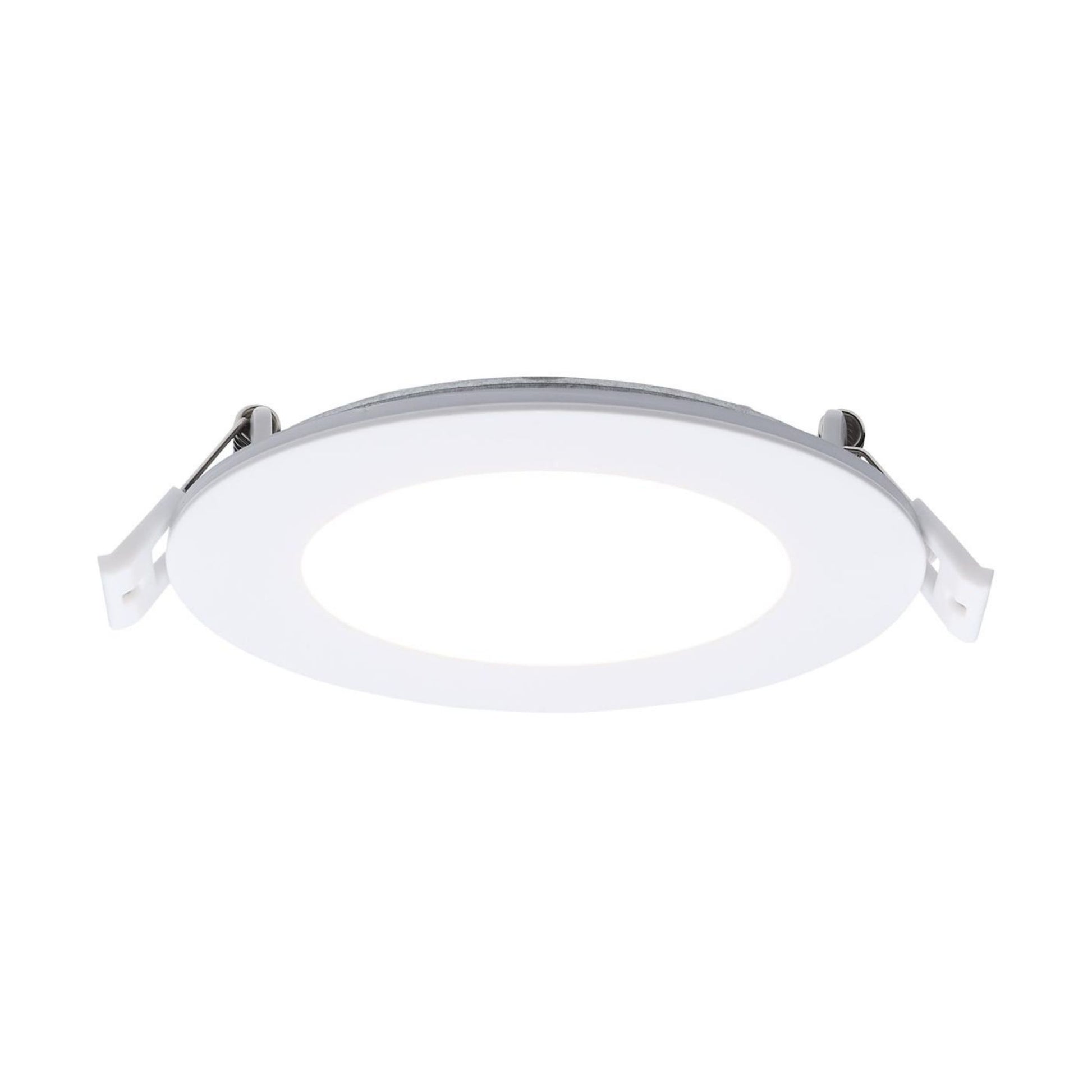 4" LED Downlight with Night Light, 760 Lm, Selectable CCT, White Round Trim - Bees Lighting