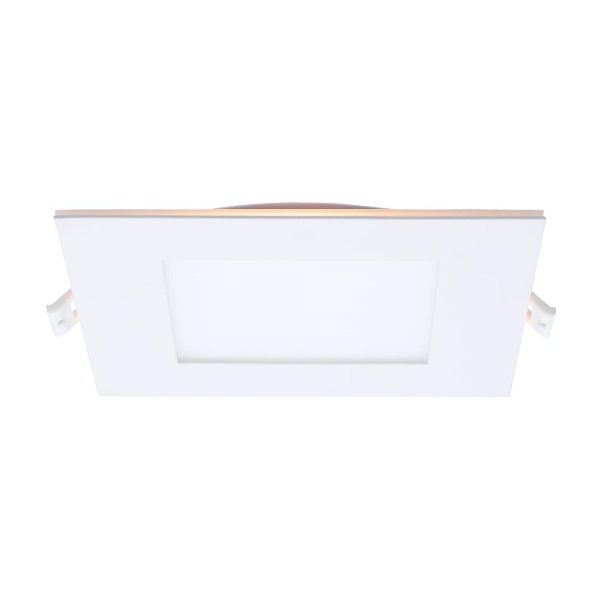 6" LED Downlight with Night Light, 1000 Lm, Selectable CCT, White Square Trim