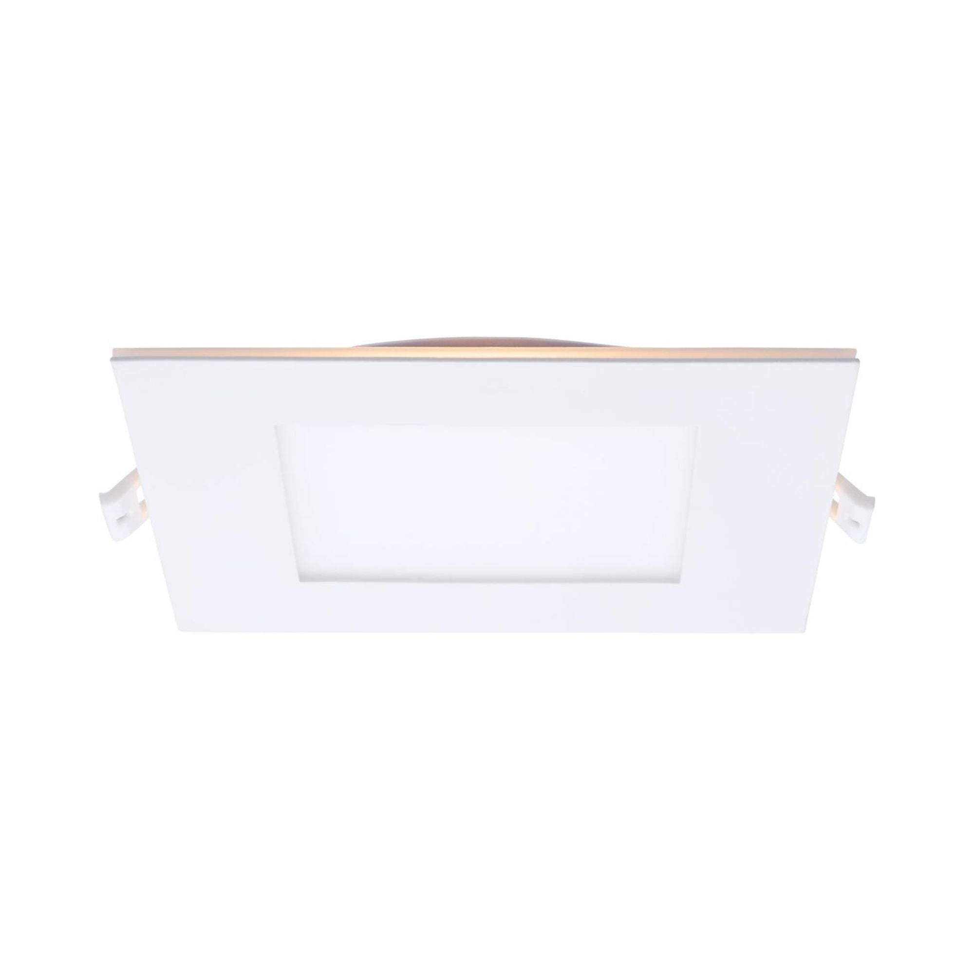 6" LED Downlight with Night Light, 1000 Lm, Selectable CCT, White Square Trim
