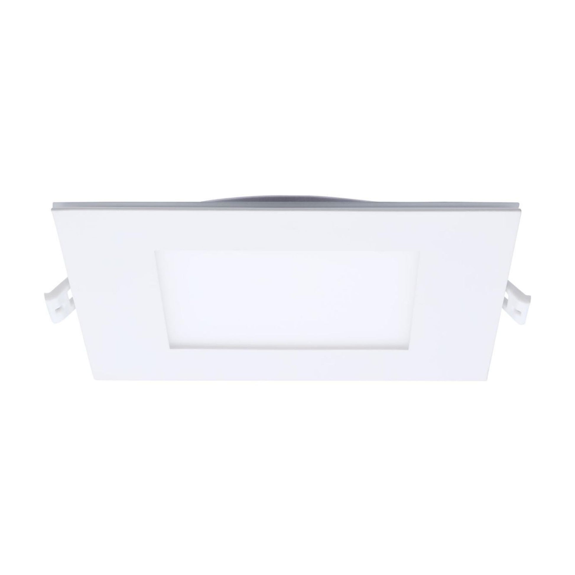 6" LED Downlight with Night Light, 1000 Lm, Selectable CCT, White Square Trim - Bees Lighting
