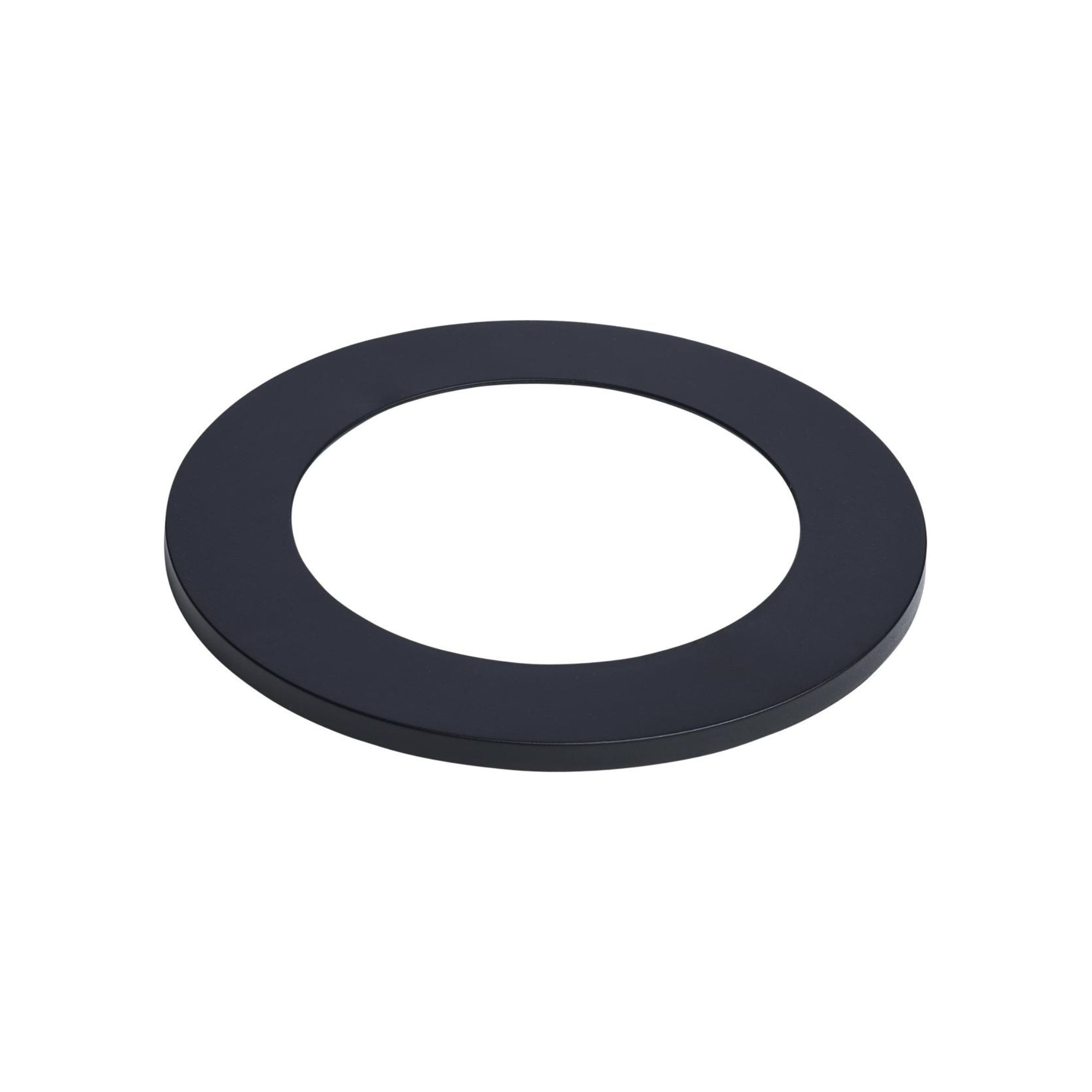 Satco 4" Flat Wafer Downlight Retrofit Trim, Matte Black Finish