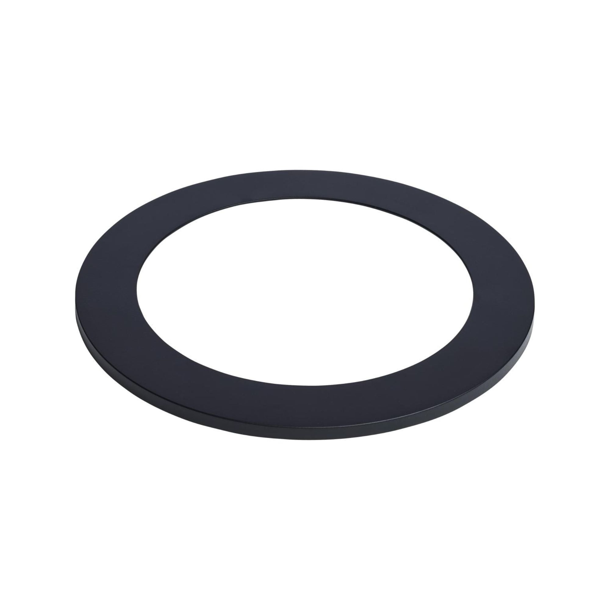 Satco 6" Flat Wafer Downlight Retrofit Trim, Matte Black Finish