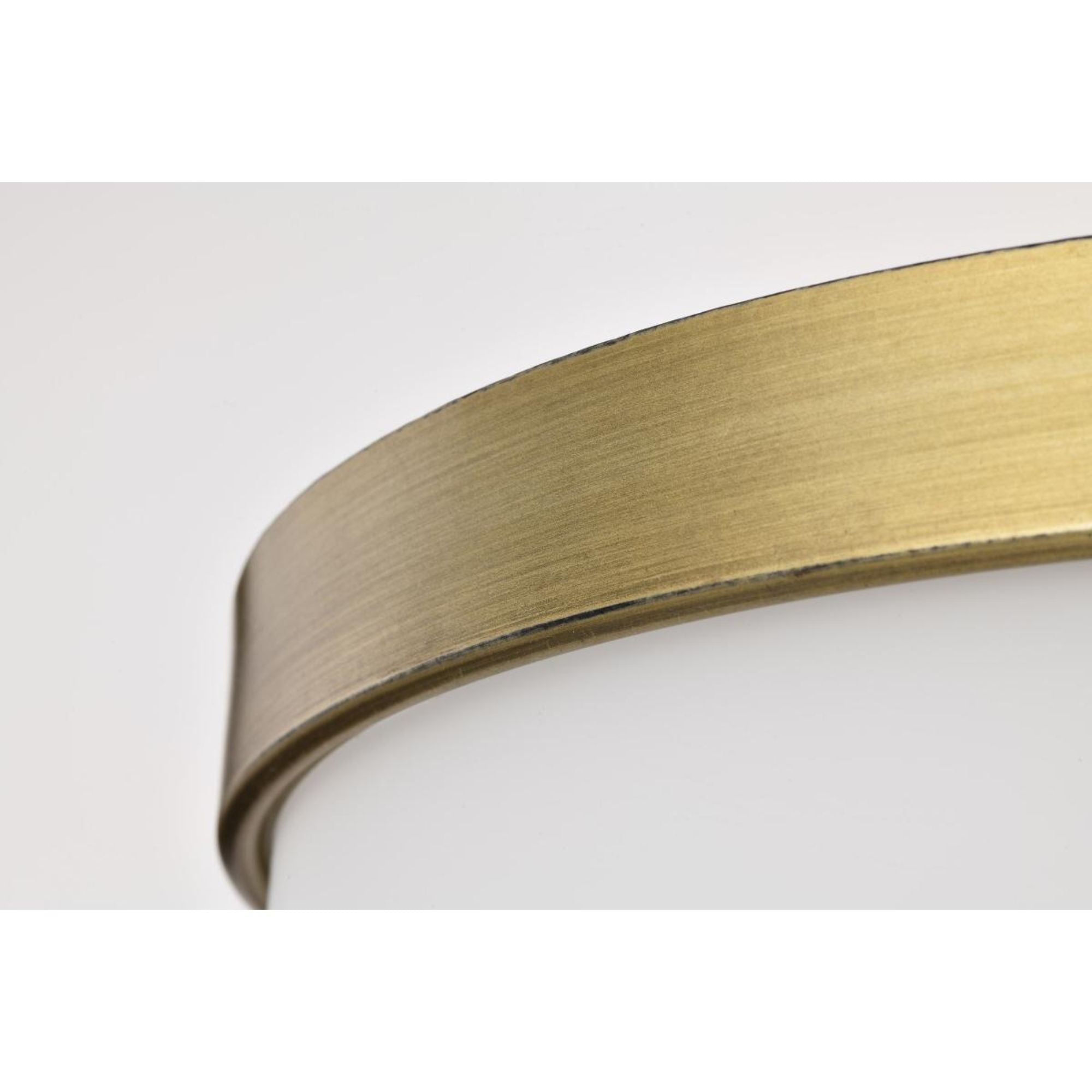 Roselle 15" Flush Mount, Natural Brass Finish