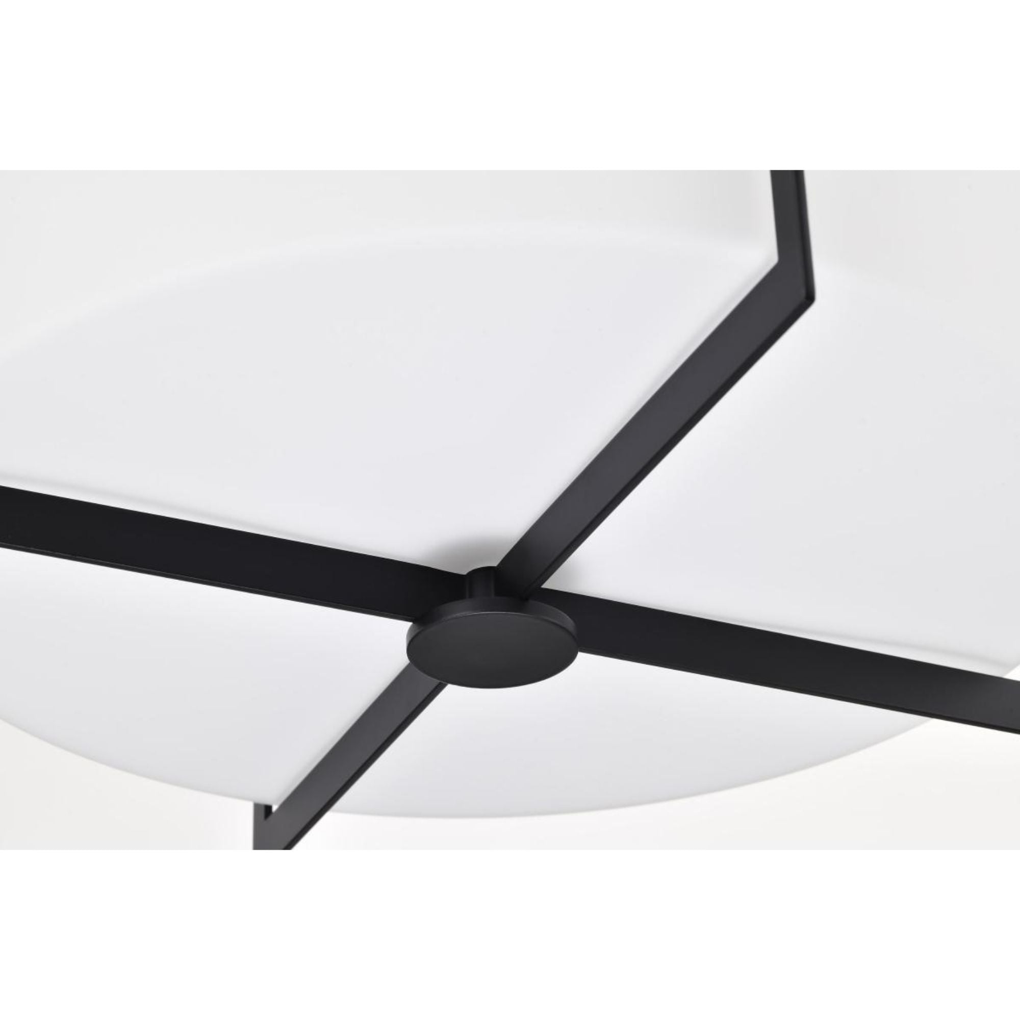 Roselle 15" Flush Mount, Matte Black Finish