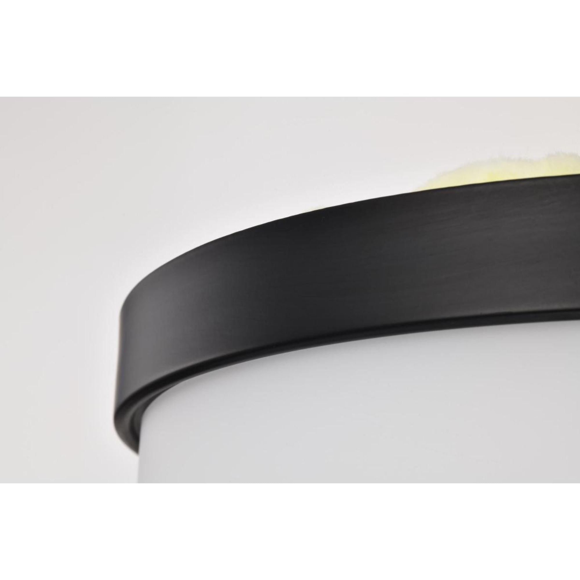 Roselle 15" Flush Mount, Matte Black Finish