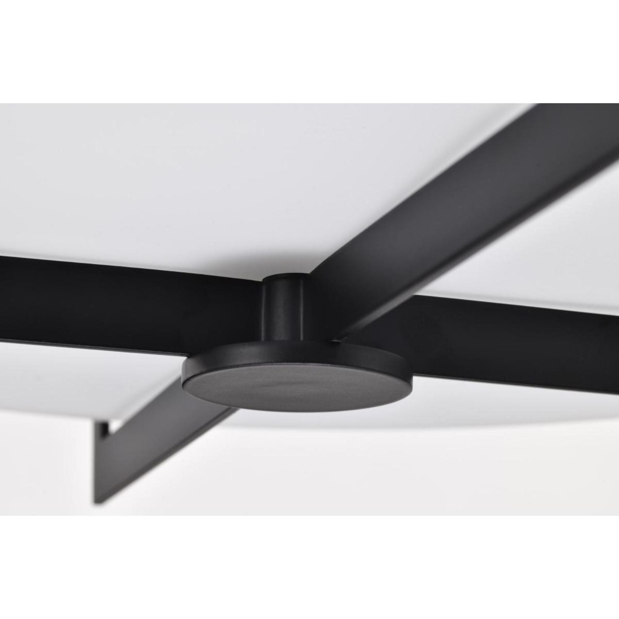 Roselle 15" Flush Mount, Matte Black Finish