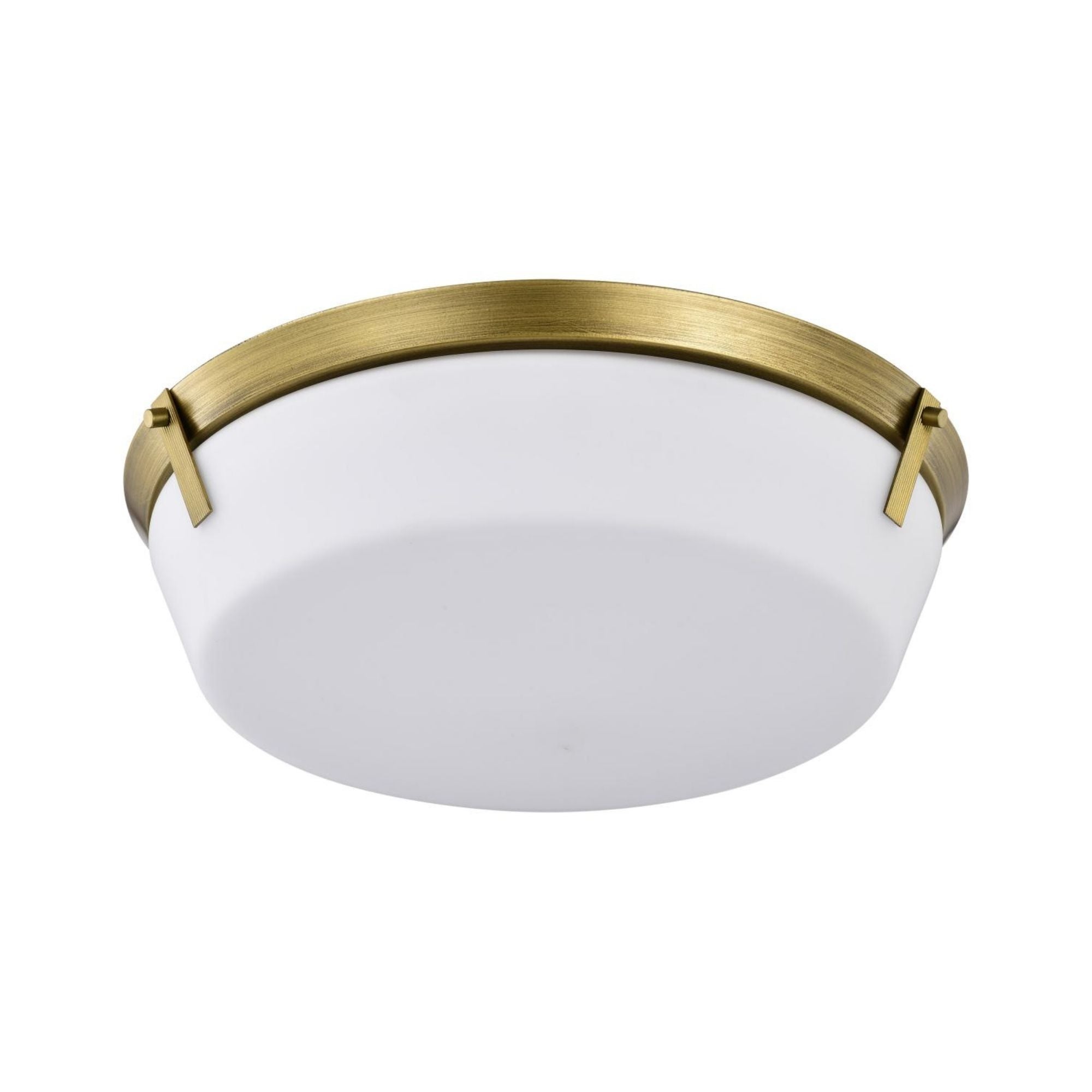 Rowen 19" 4 lights Flush Mount, Natural Brass Finish