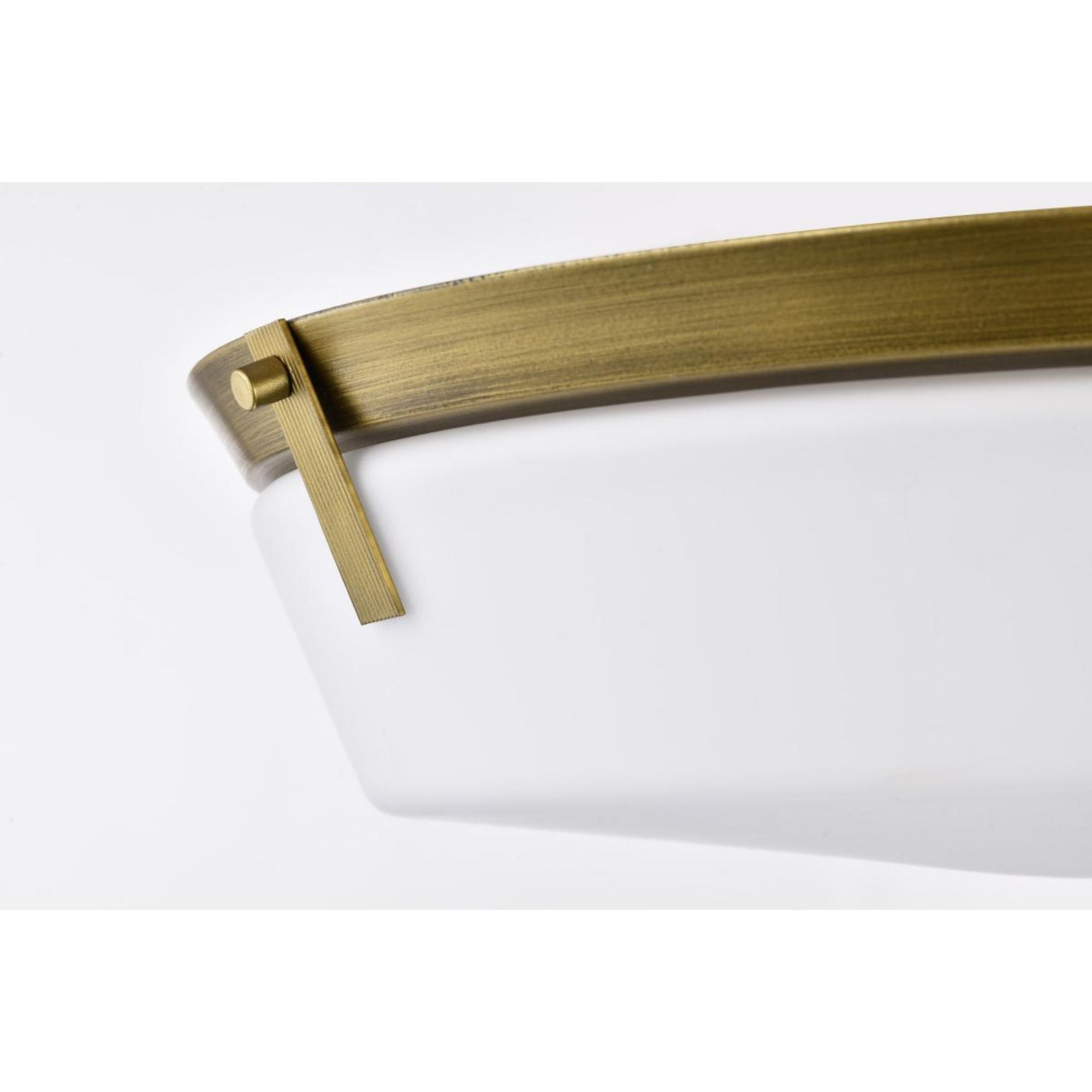 Rowen 19" 4 lights Flush Mount, Natural Brass Finish