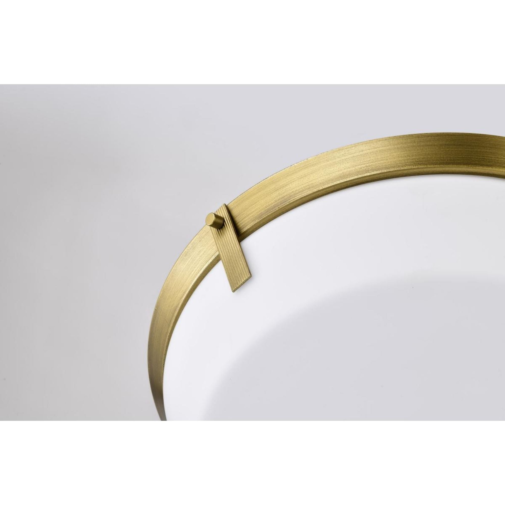 Rowen 19" 4 lights Flush Mount, Natural Brass Finish