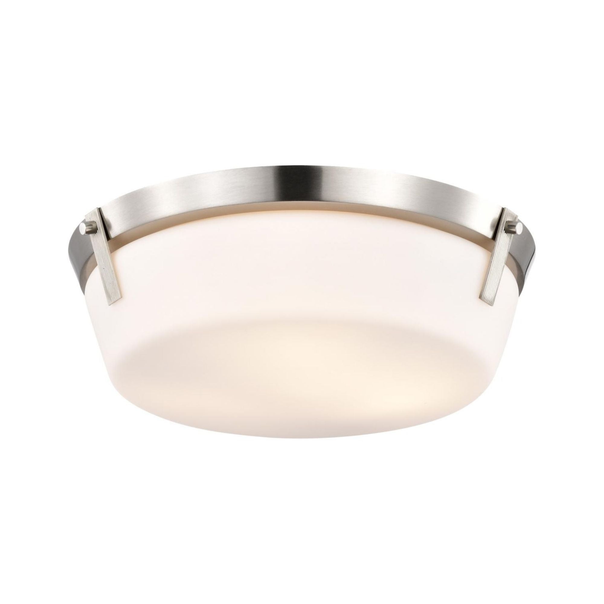 Rowen 15" 3 lights Flush Mount, Brushed Nickel Finish