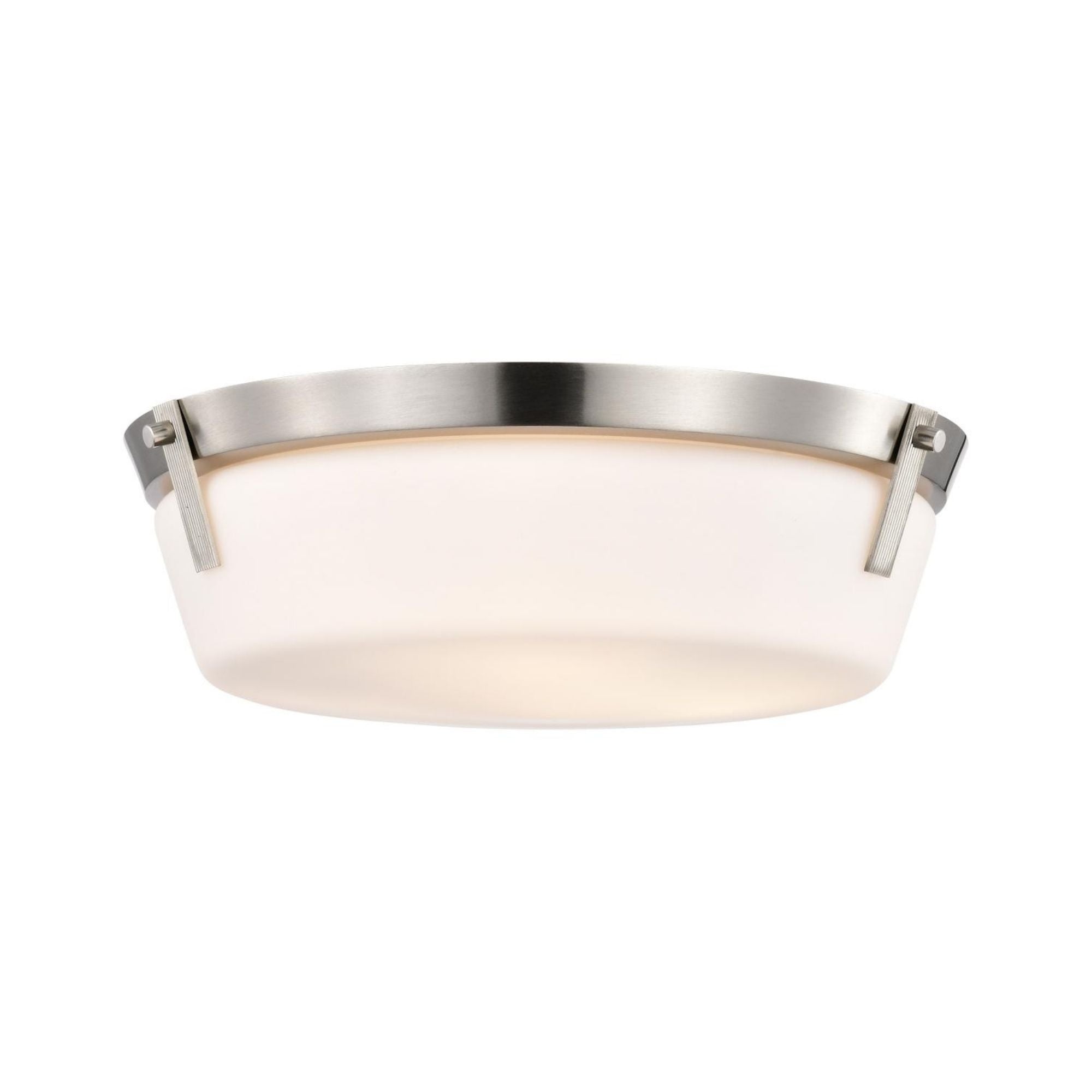 Rowen 15" 3 lights Flush Mount, Brushed Nickel Finish