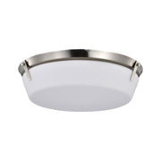 Rowen 19" 4 lights Flush Mount, Brushed Nickel Finish
