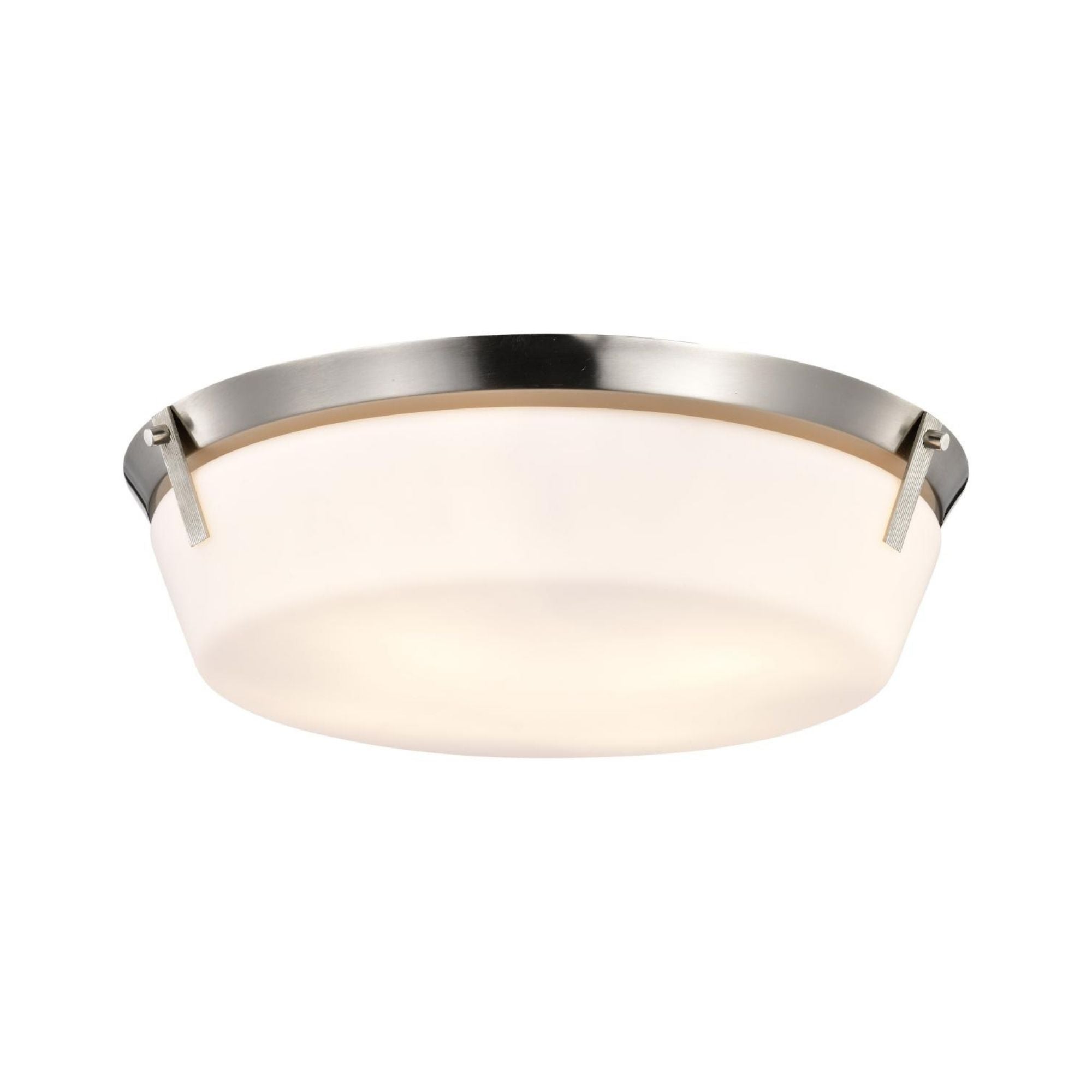 Rowen 19" 4 lights Flush Mount, Brushed Nickel Finish
