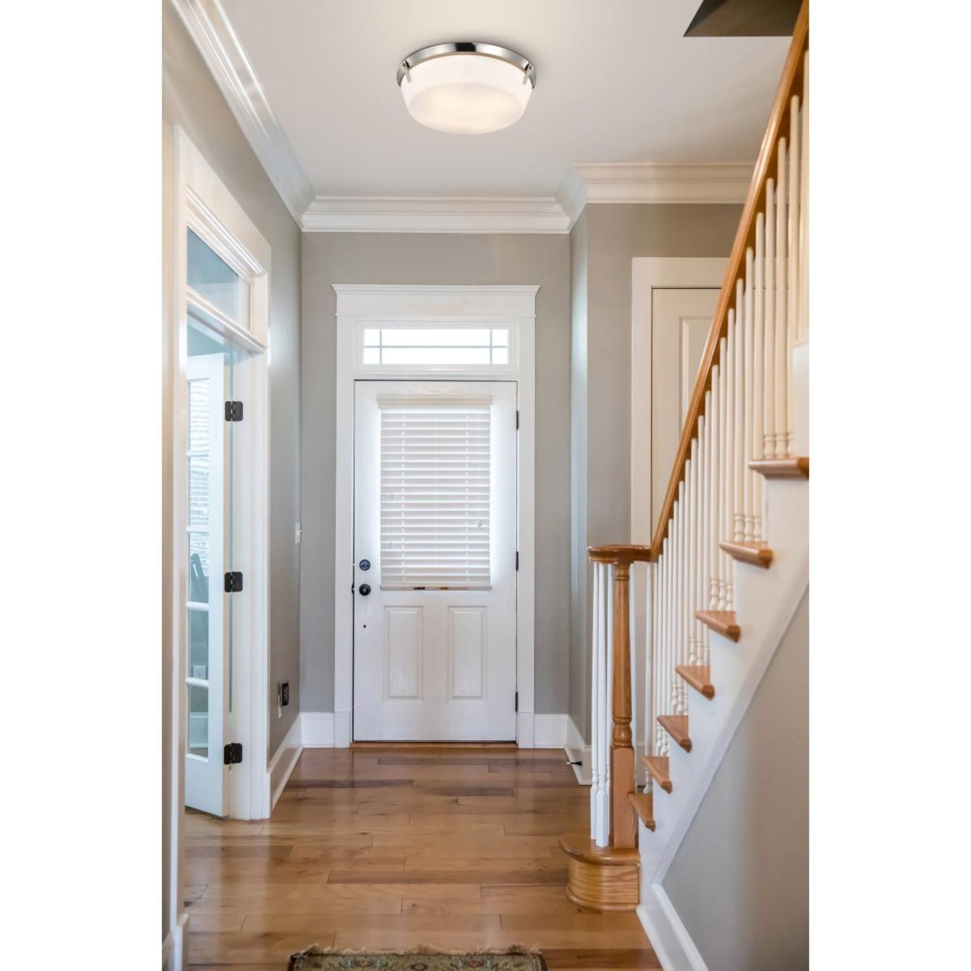 Rowen 19" 4 lights Flush Mount, Brushed Nickel Finish