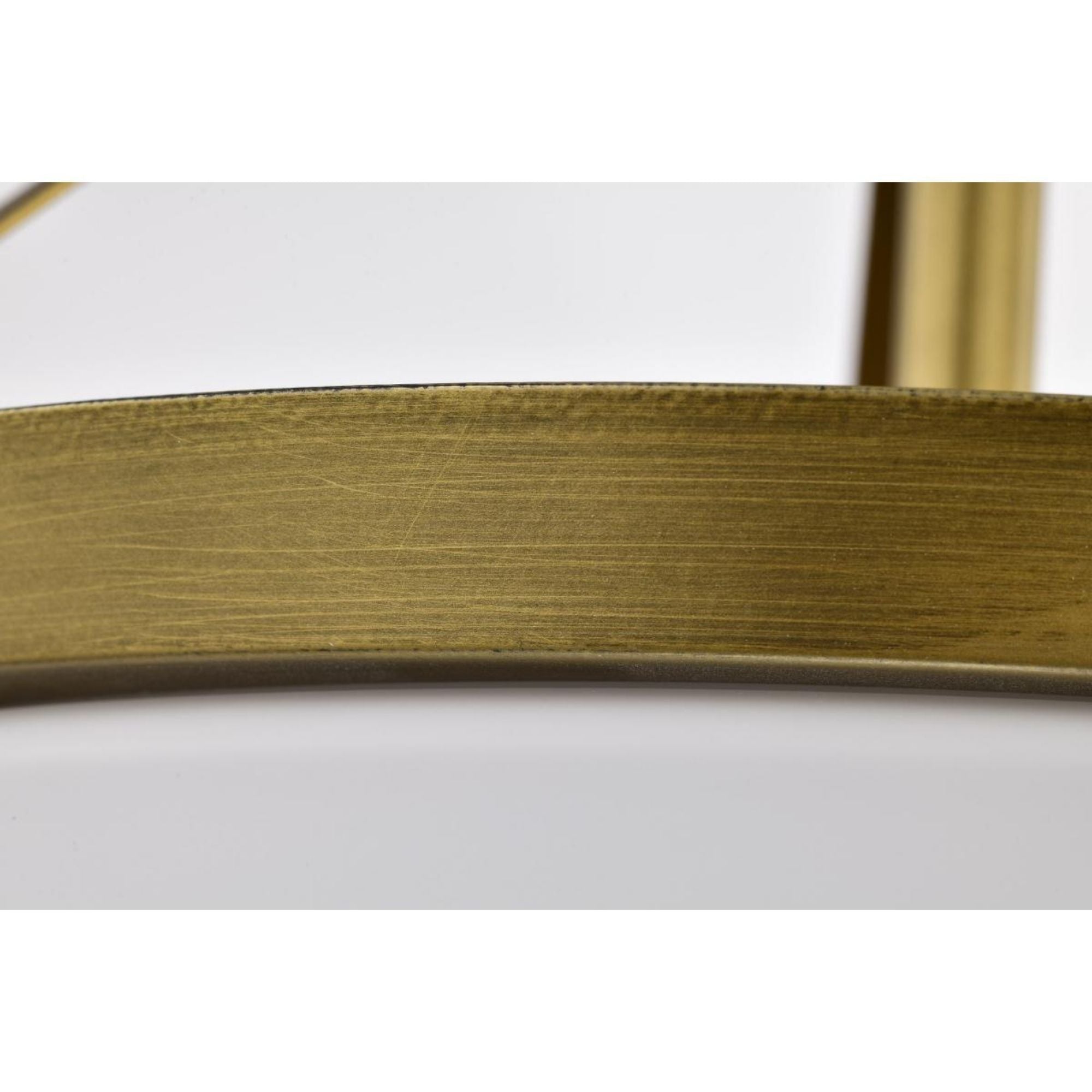 Rowen 15" 3 lights Semi-flush Mount, Natural Brass Finish