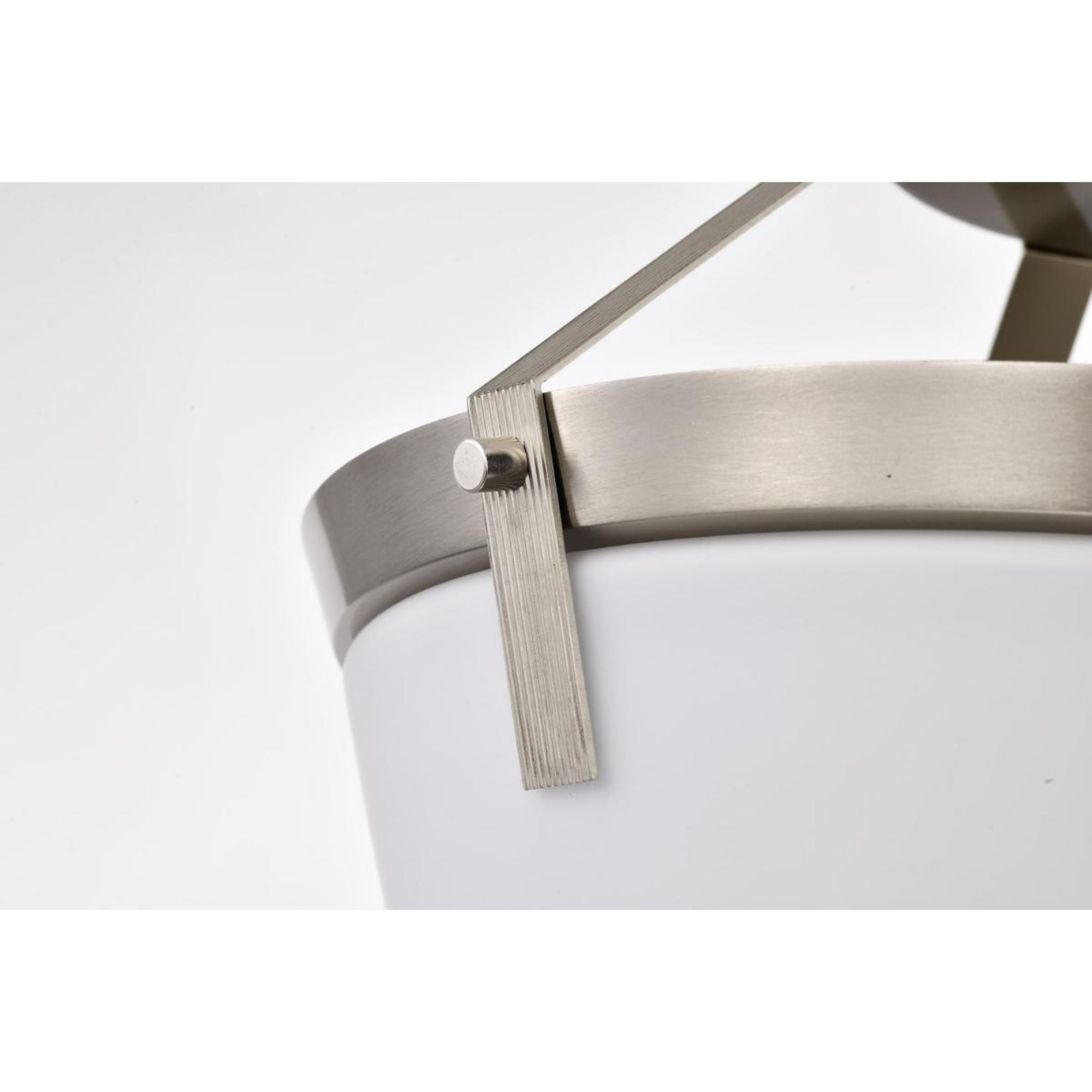 Rowen 15" 3 lights Semi-flush Mount, Brushed Nickel Finish