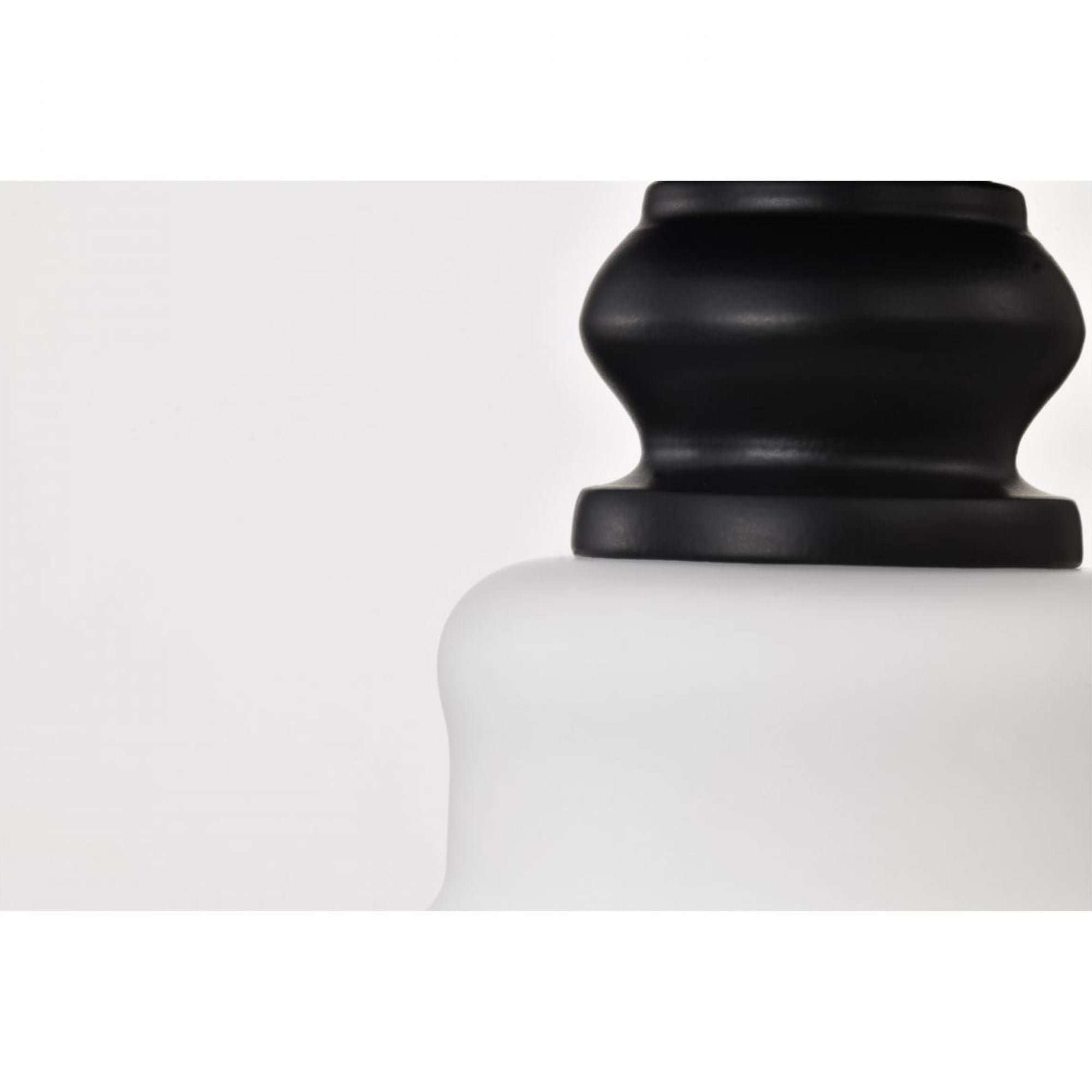 Russel 10" Semi-flush Mount, Matte Black Finish