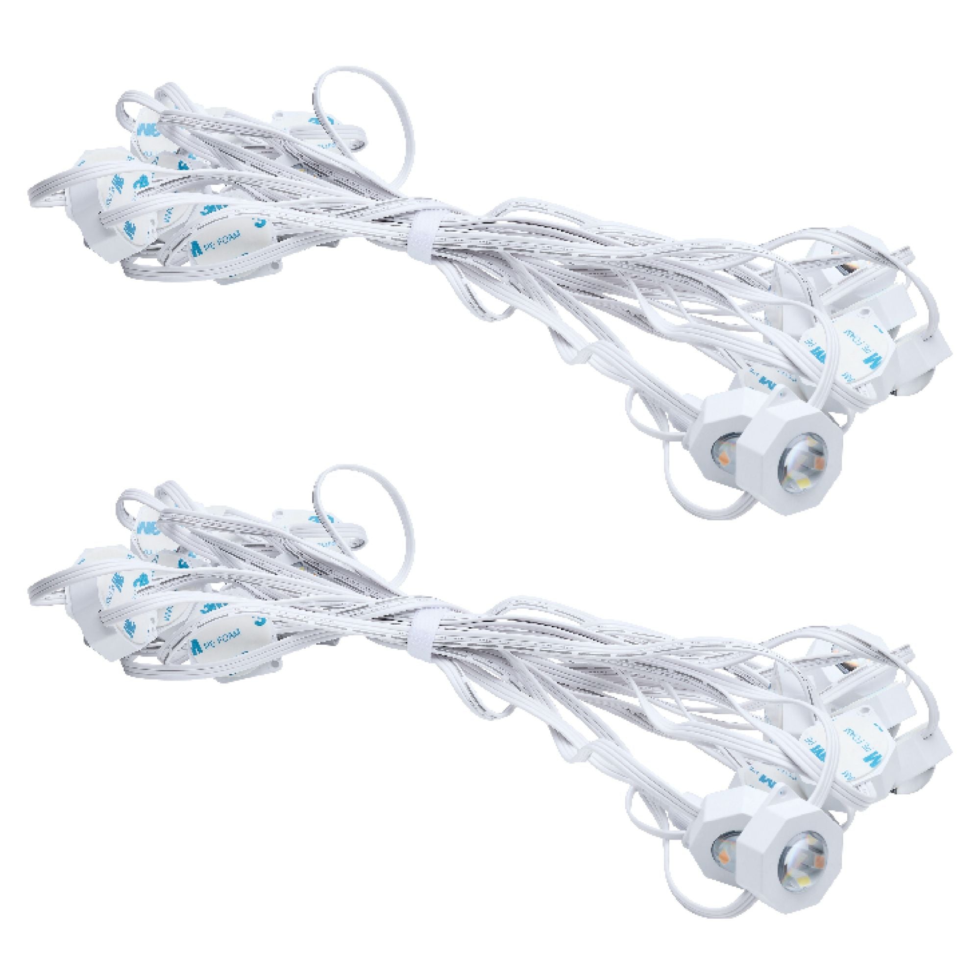 SATCO|NUVO S11297 - Smart LED Eave Light, 50ft String Light Kit, 36 Lamps, RGB + Tunable White (2200K-6500K), WiFi-2.4GHz Starfish Control, IP65 Rated