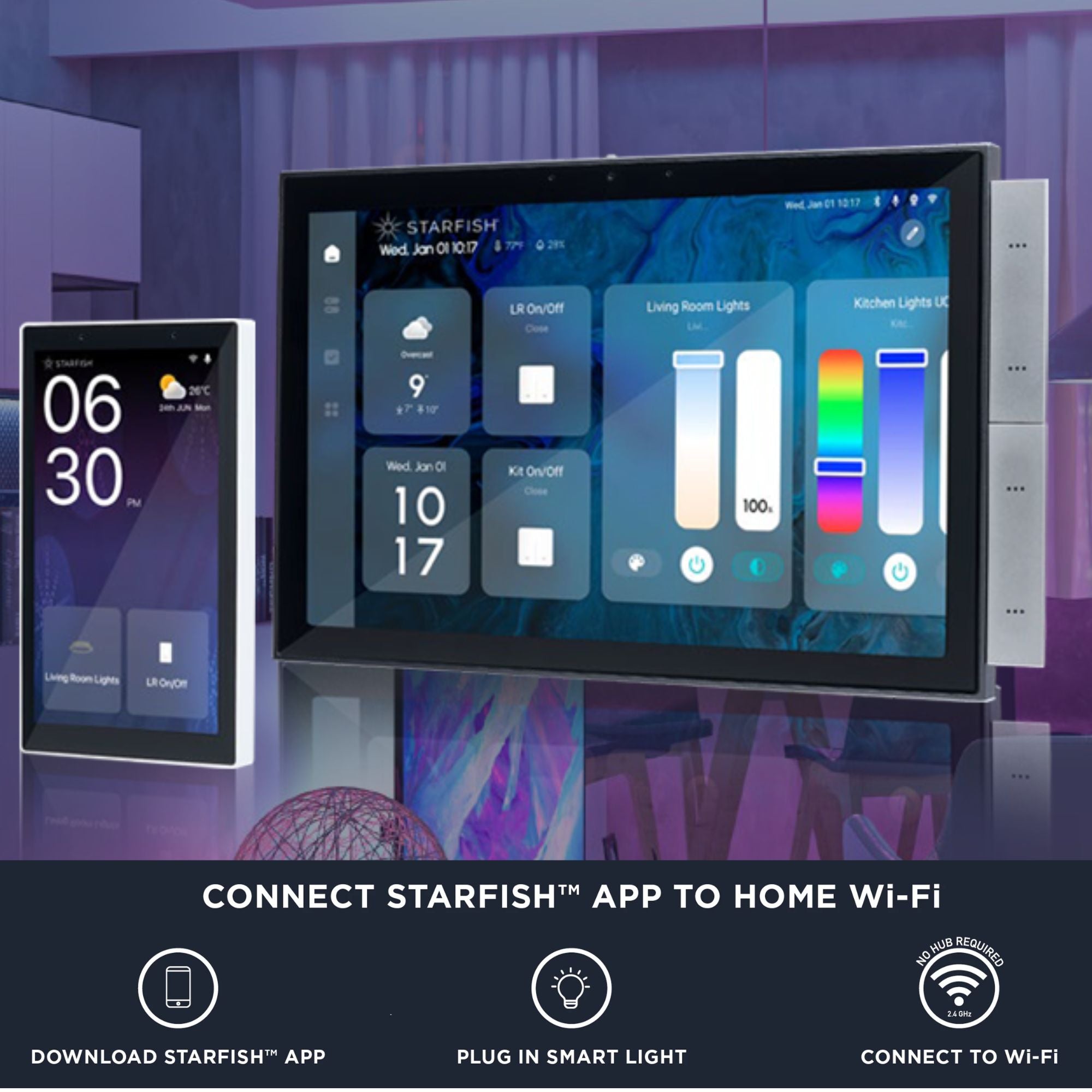 Starfish 5" In-Wall Smart Control Panel