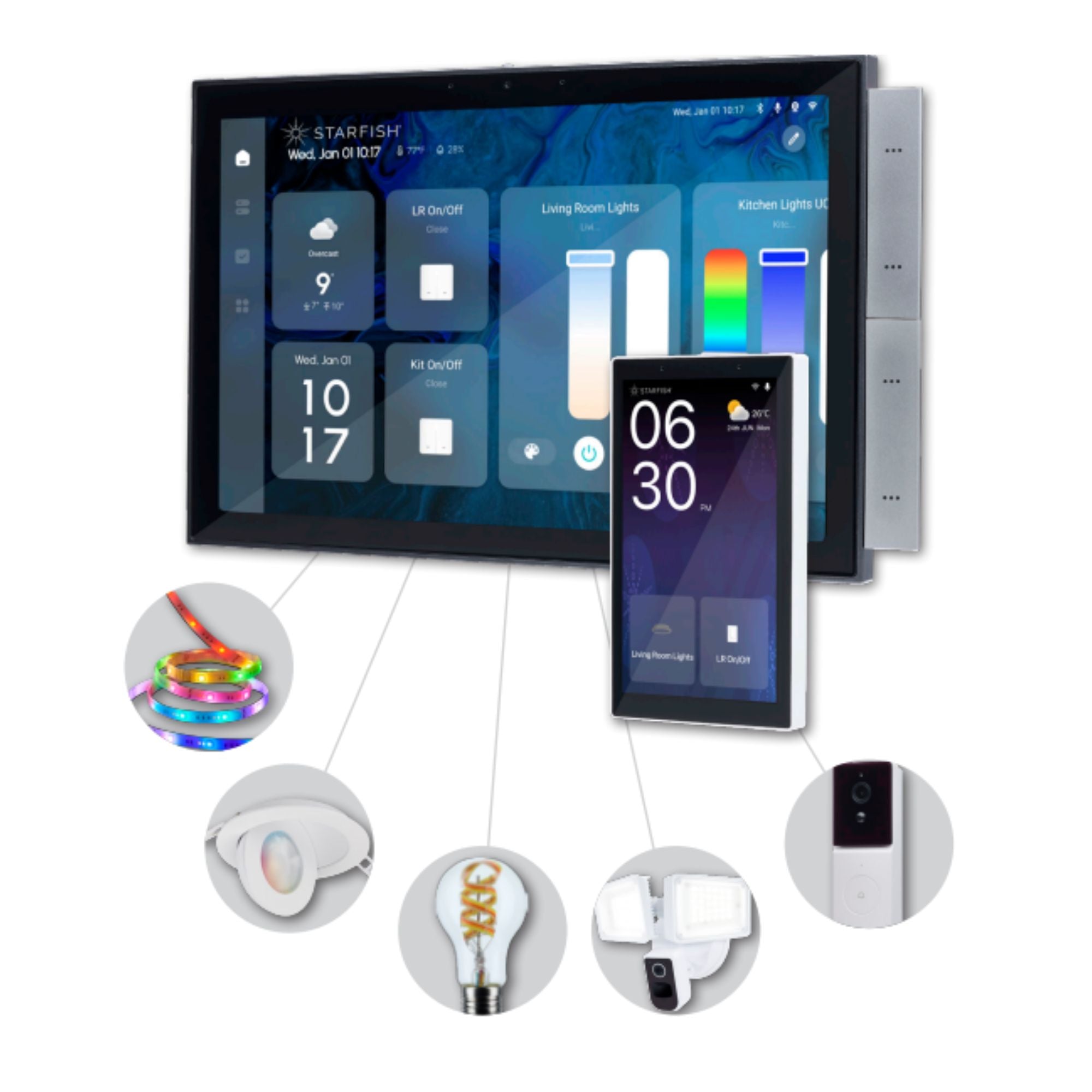 Starfish 10" In-Wall Smart Control Panel