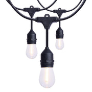 Indoor/Outdoor 60 Feet LED String Light, 24-S14 bulbs, 2200K