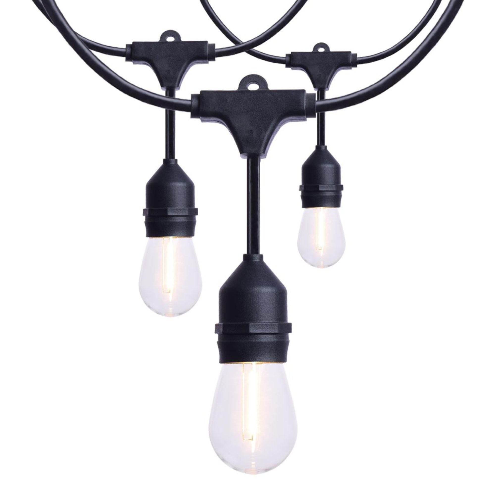 Indoor/Outdoor 60 Feet LED String Light, 24-S14 bulbs, 2200K