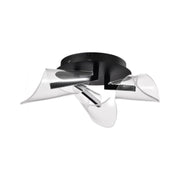 Sedona 22" LED Flush Mount, Matte Black Finish