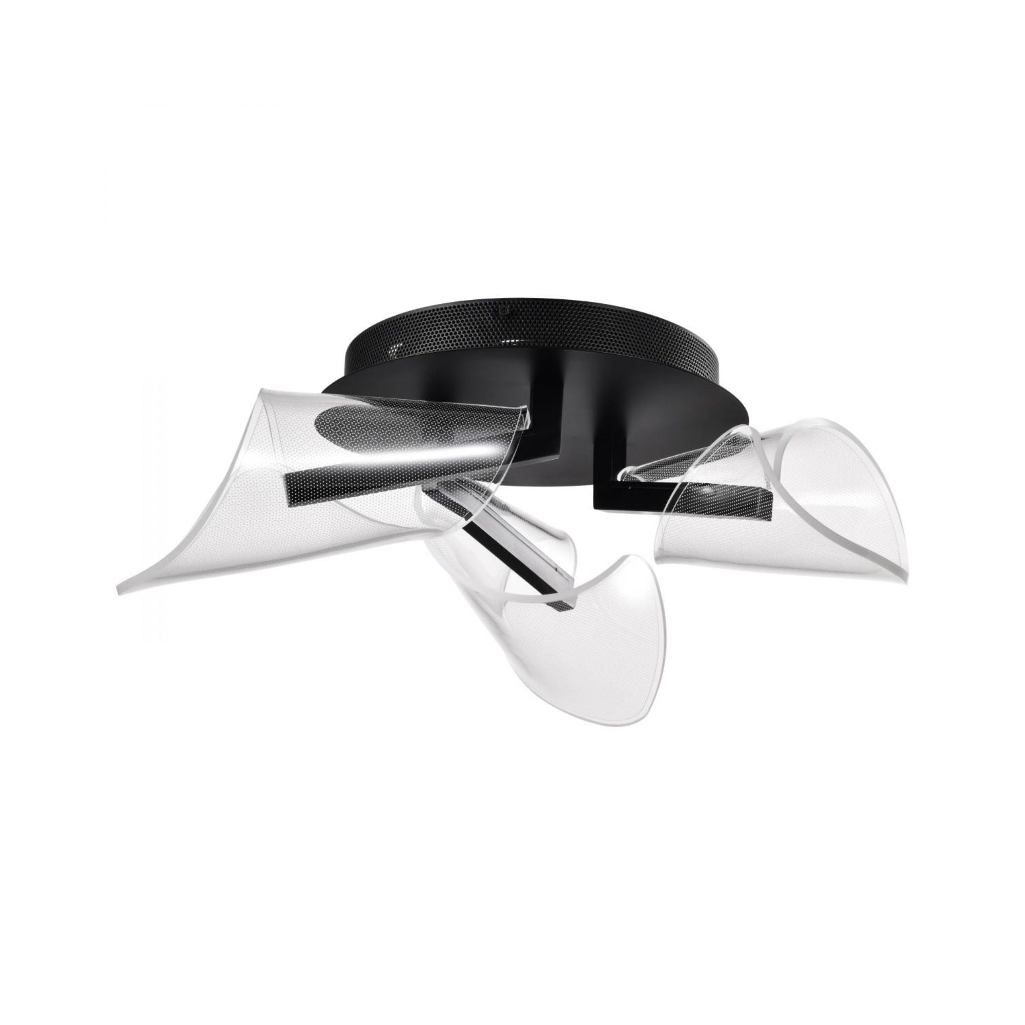 Sedona 22" LED Flush Mount, Matte Black Finish