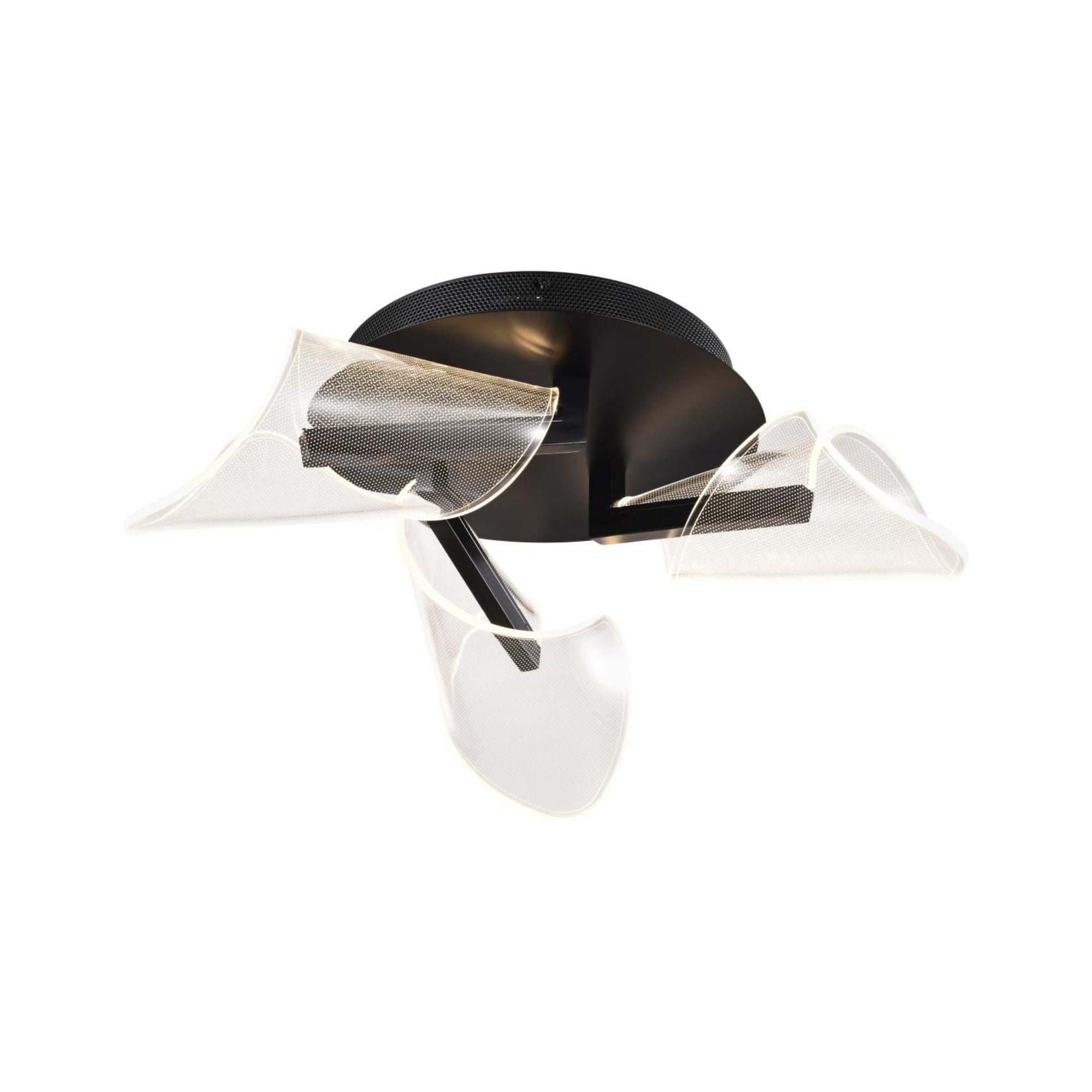 Sedona 22" LED Flush Mount, Matte Black Finish