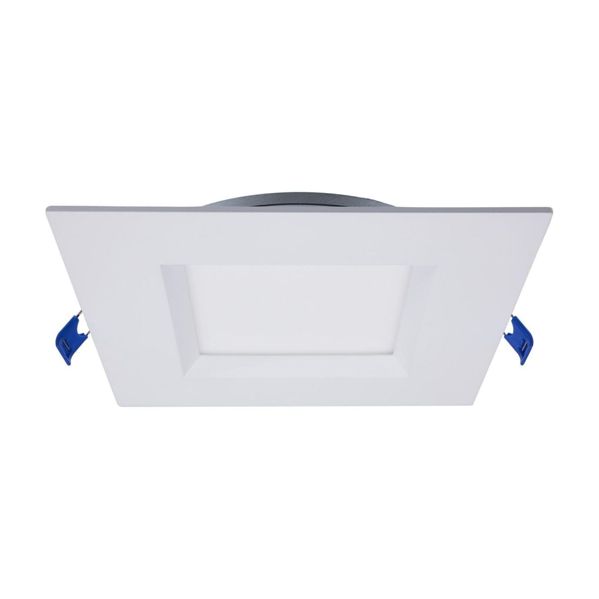 Slim Fit 6" Square Canless LED Recessed Light, 1000 Lm, 5-CCT, White Baffle Trim