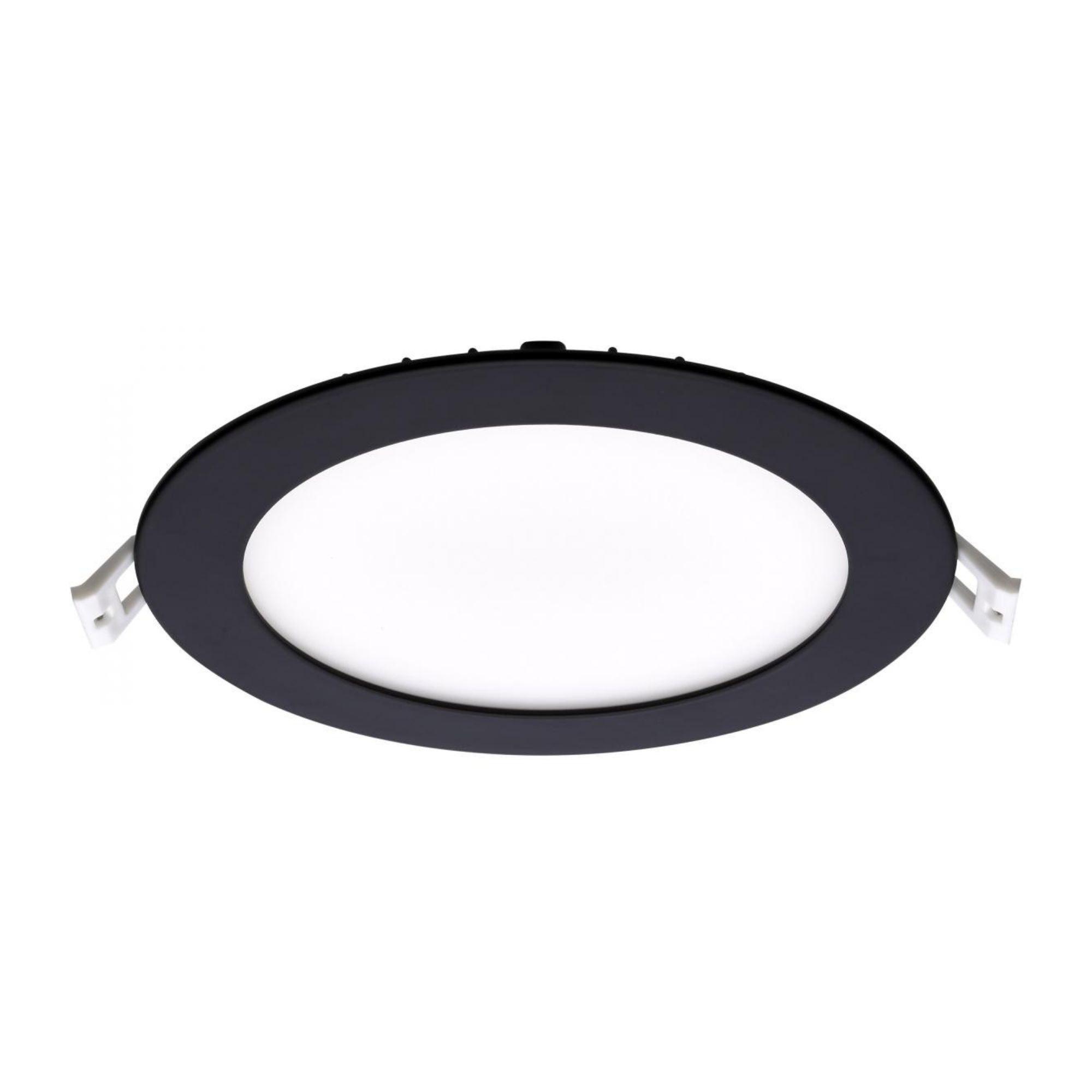 Slim Fit 6" Round Canless LED Recessed Light, 900 Lm, 5-CCT, Black Trim
