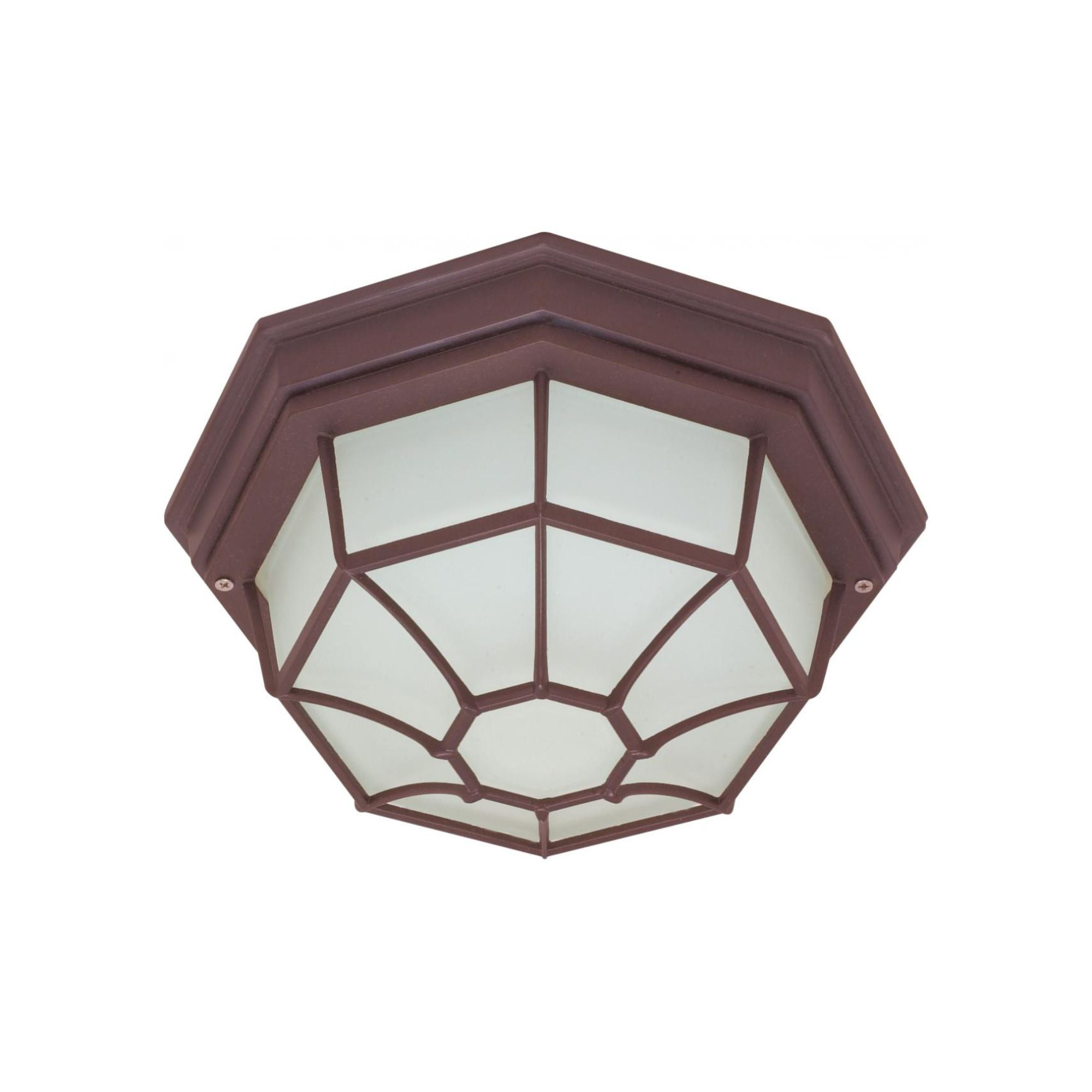 11" Outdoor Flush Mount, Bronze finish